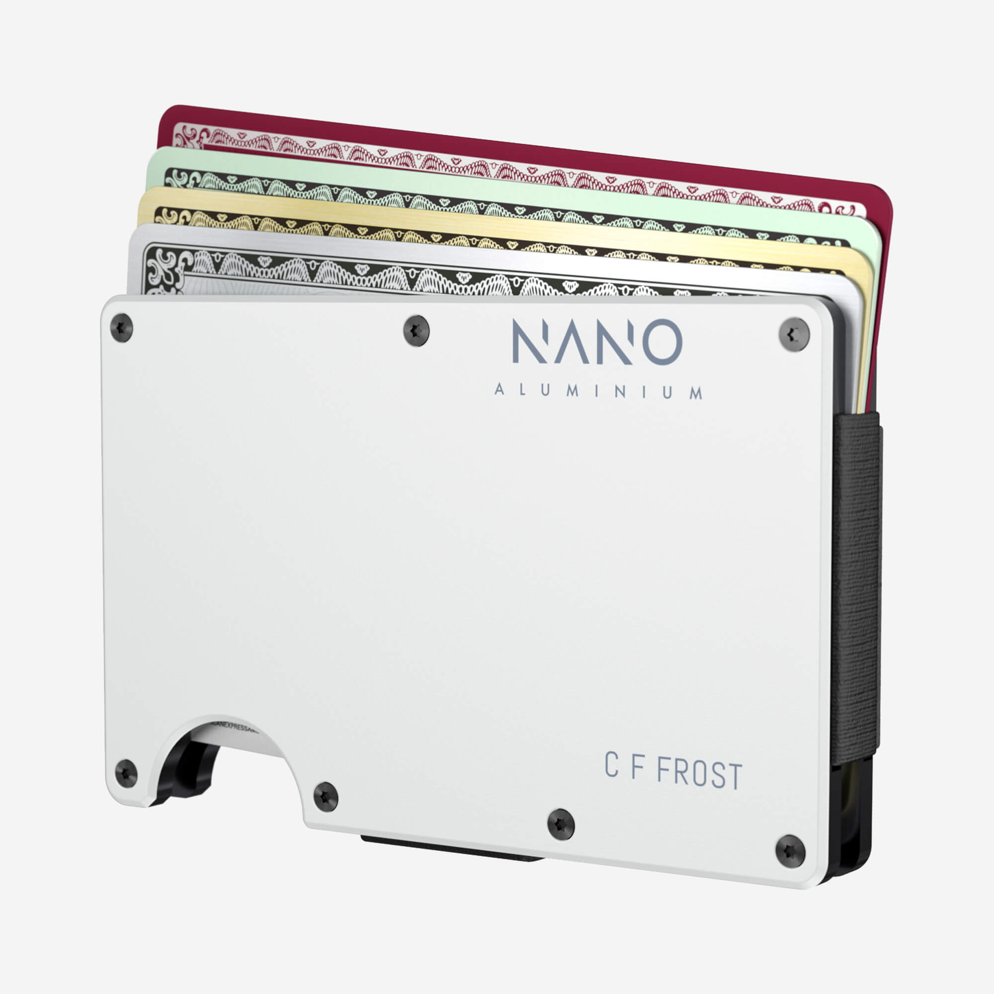 Personalised Cash Strap Wallet (Carrera White) Essential Bundle