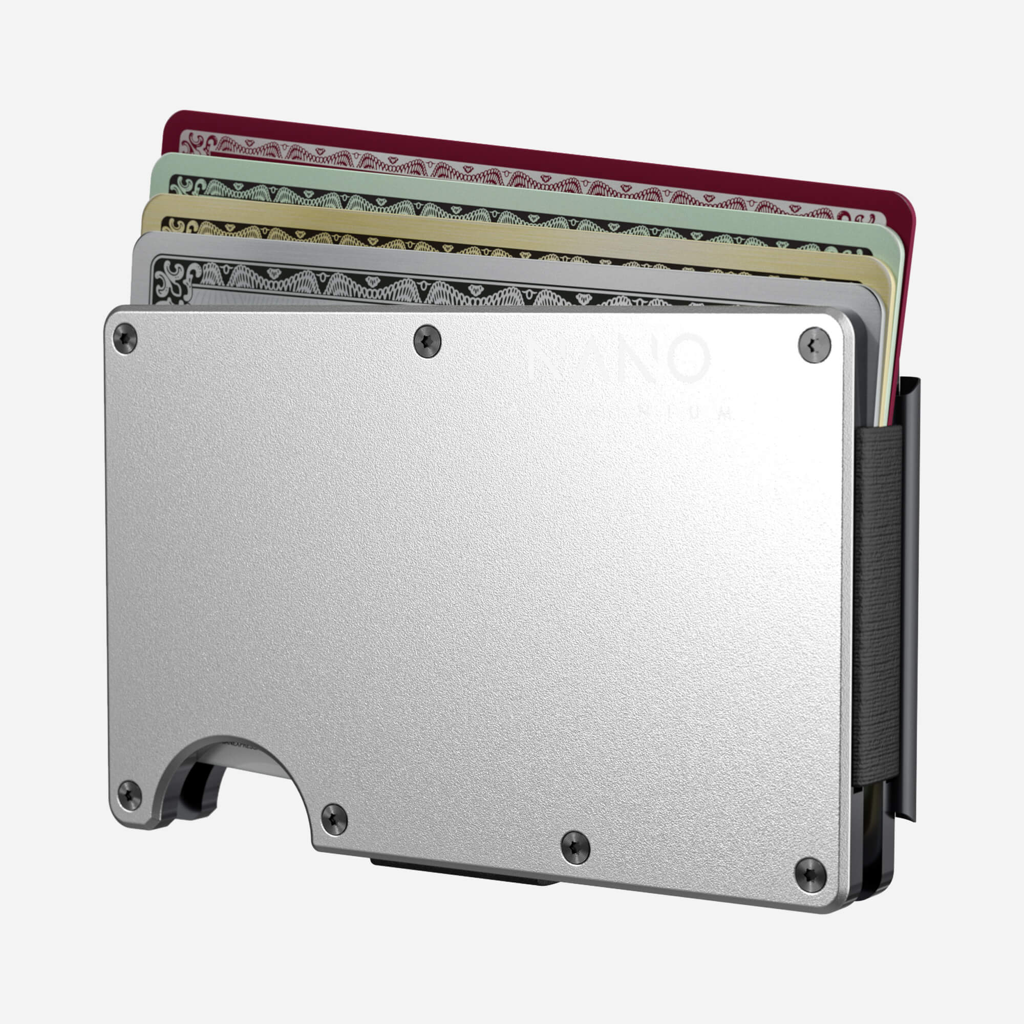 Money Clip Wallet (Ghost Silver) Essential Bundle