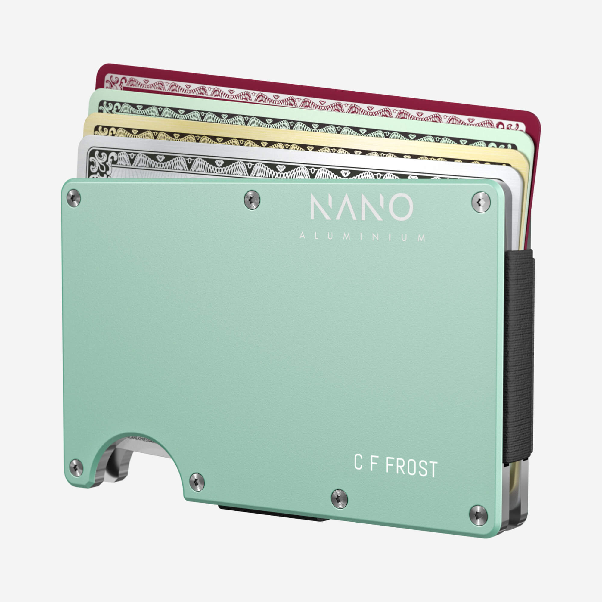 Personalised Cash Strap Wallet (Orchard Mint) Everyday Bundle
