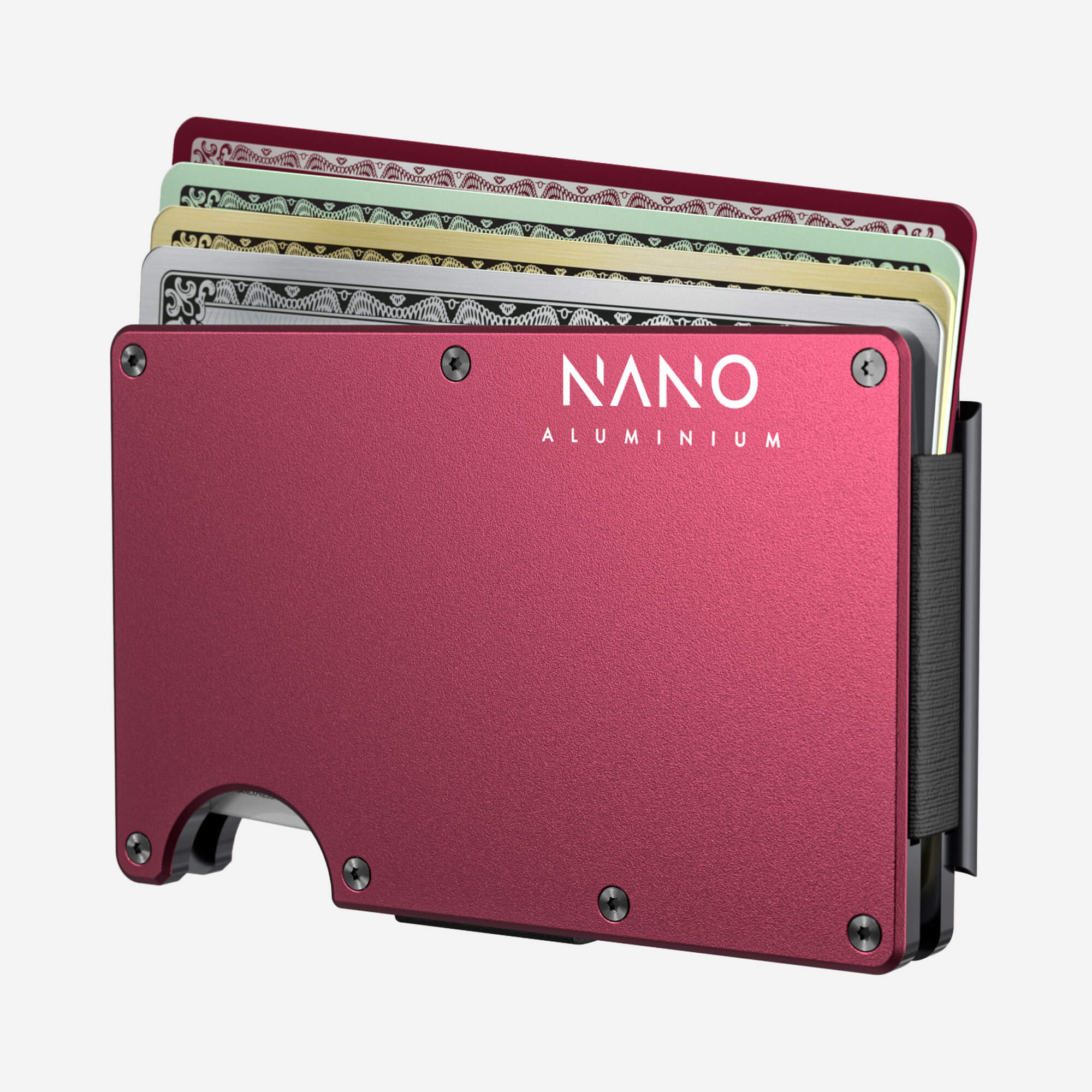 AirTag Money Clip Wallet (Portofino Red) Everyday Bundle