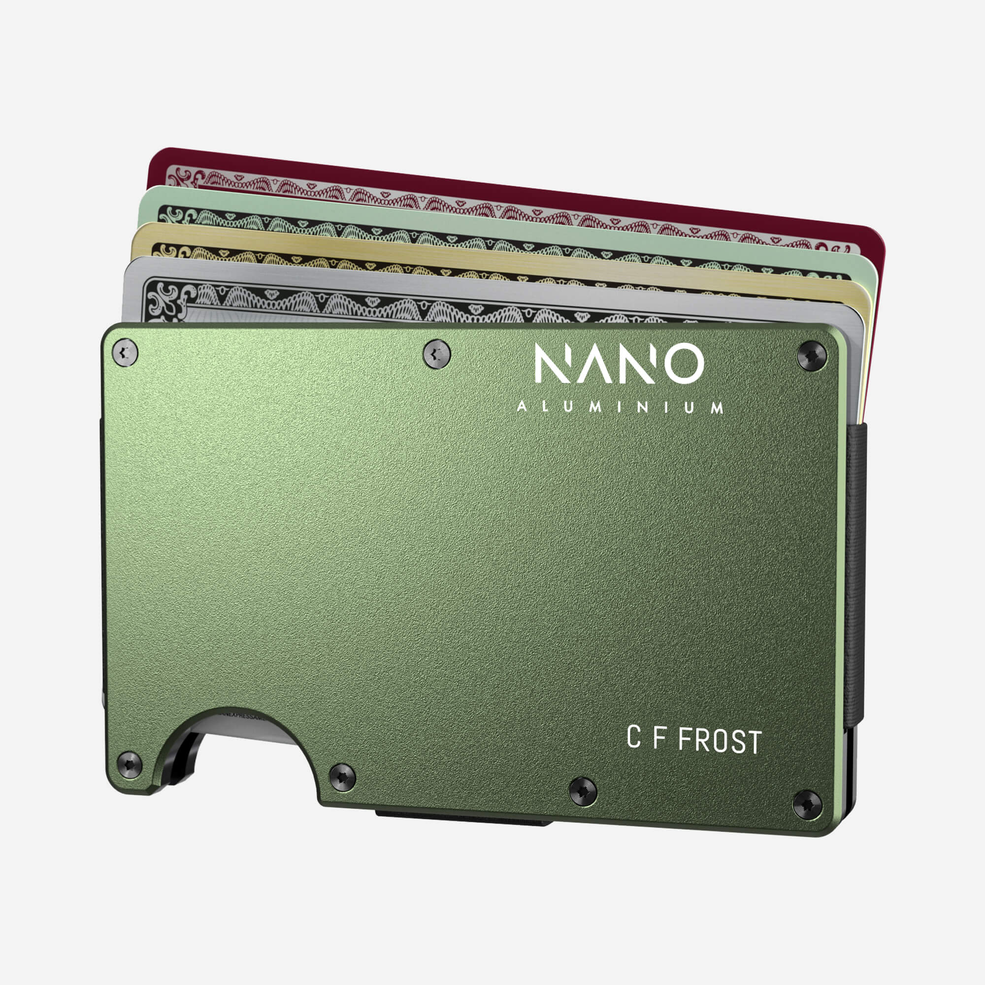 Personalised AirTag Cash Strap Wallet (Heritage Green) Essential Bundle