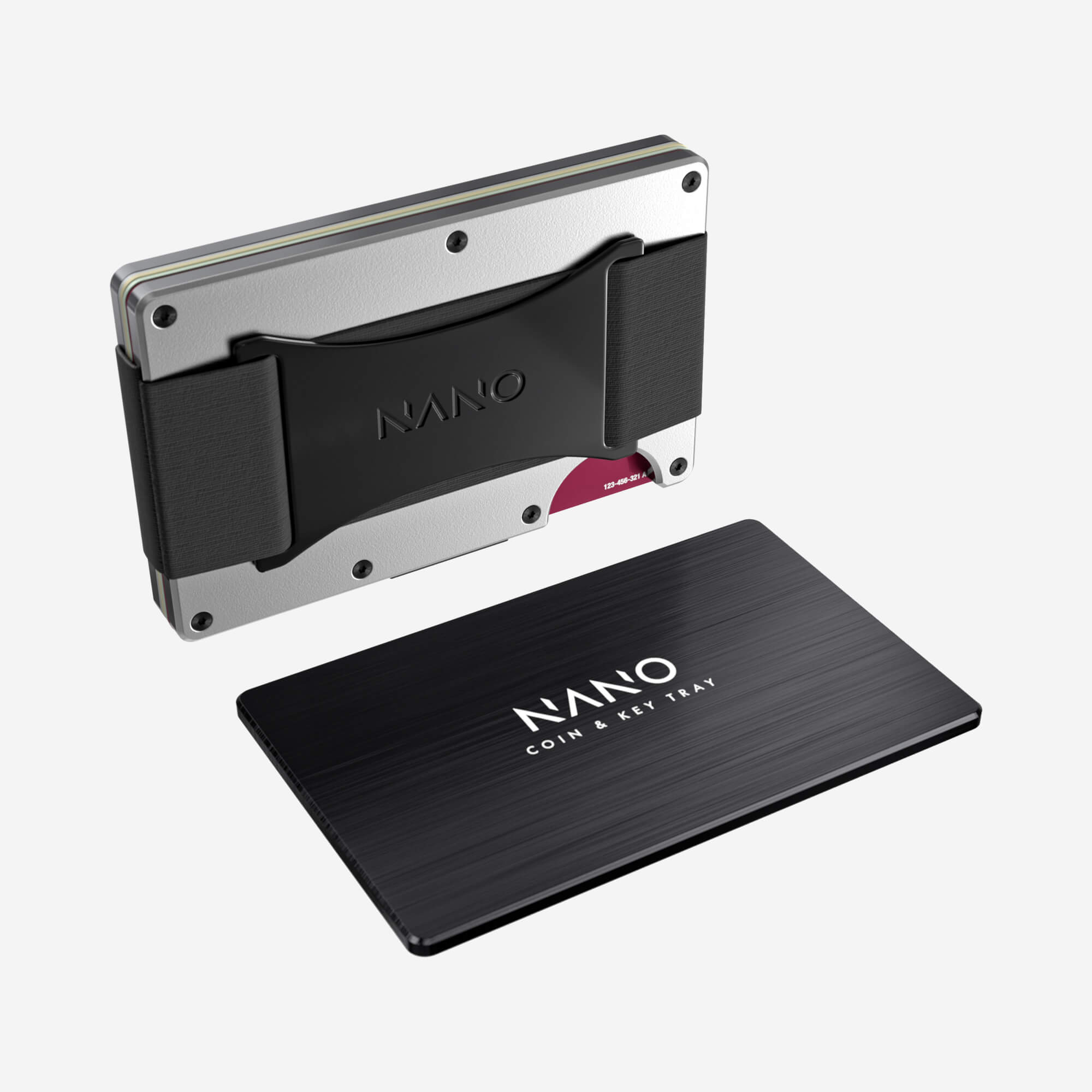 Cash Strap Wallet (Ghost Silver) Essential Bundle