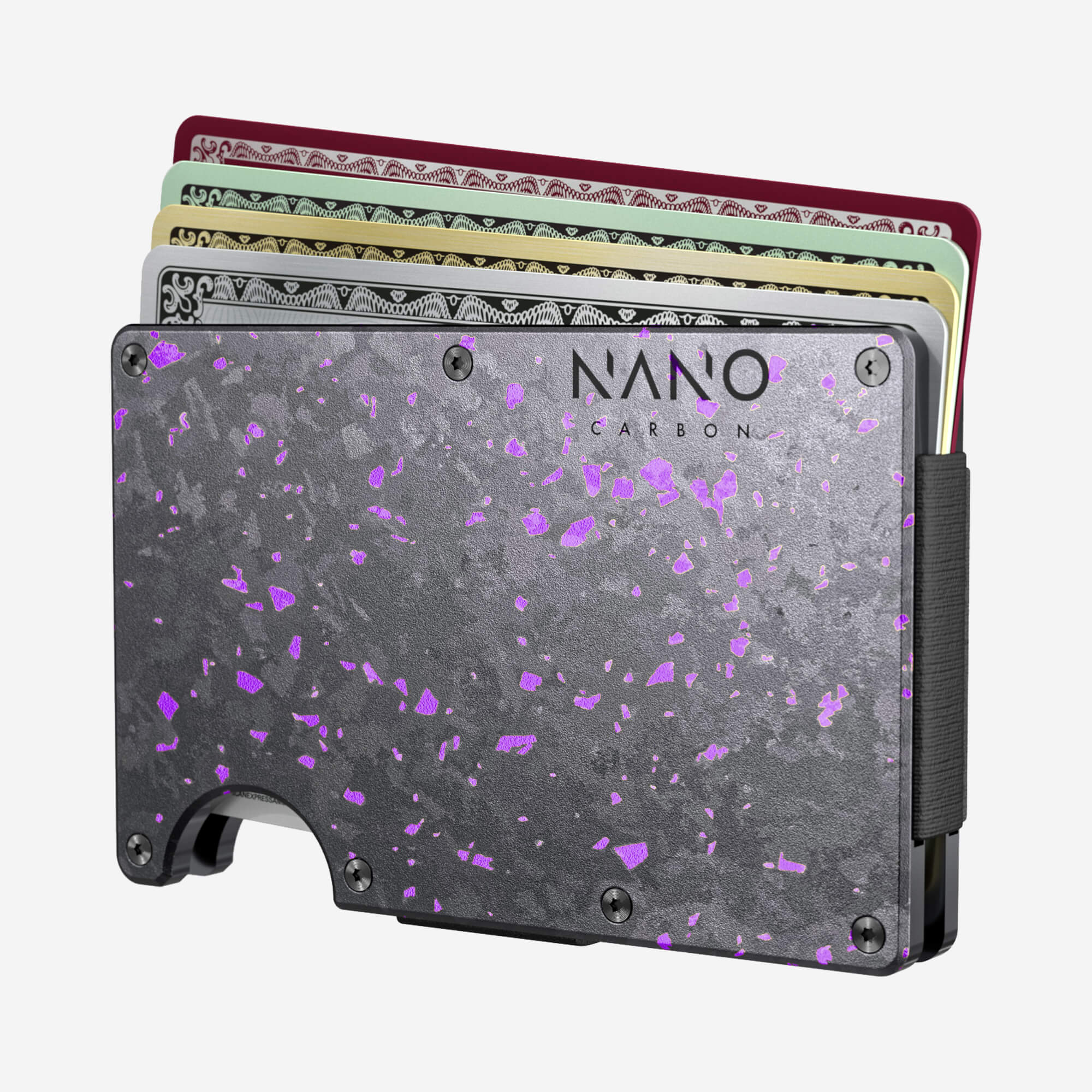 Cash Strap Wallet (Nero/Viola) Ultimate Bundle