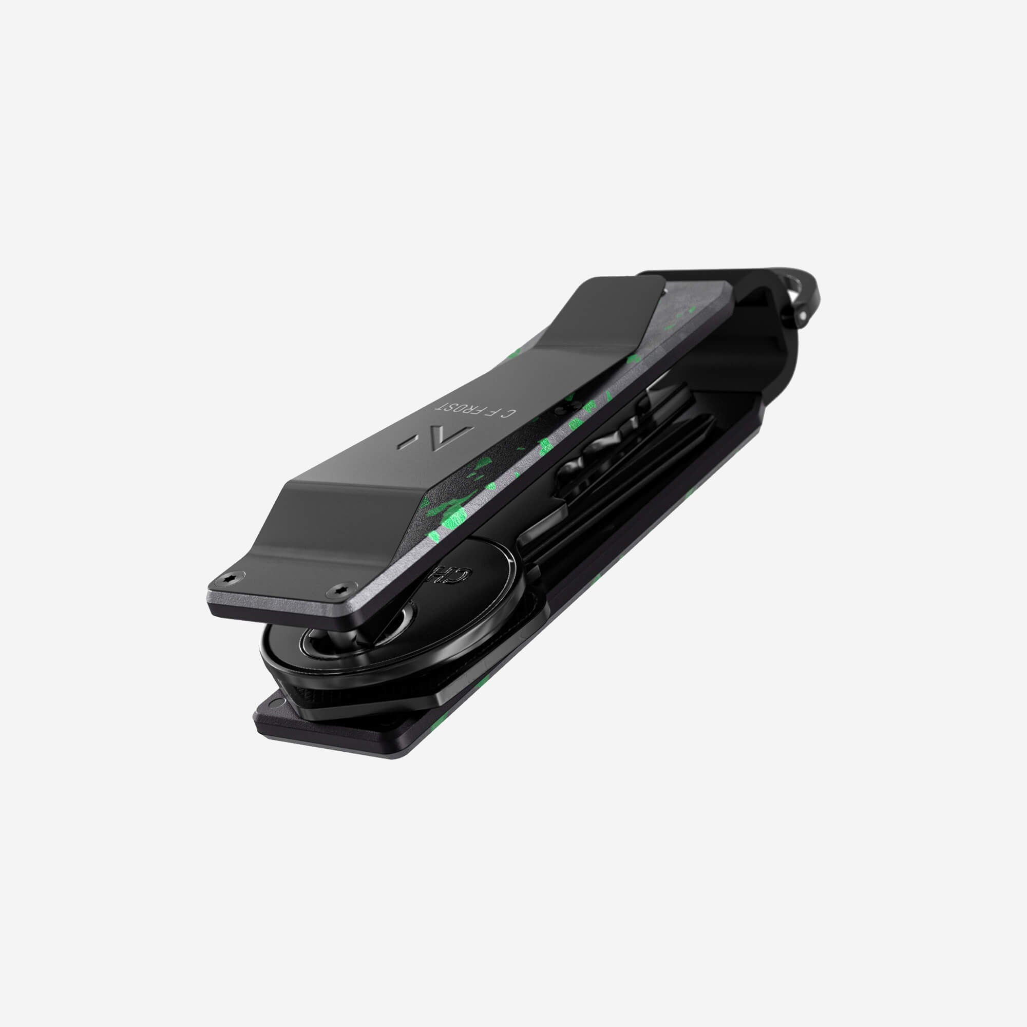 Personalised Key Case (Nero/Verde)