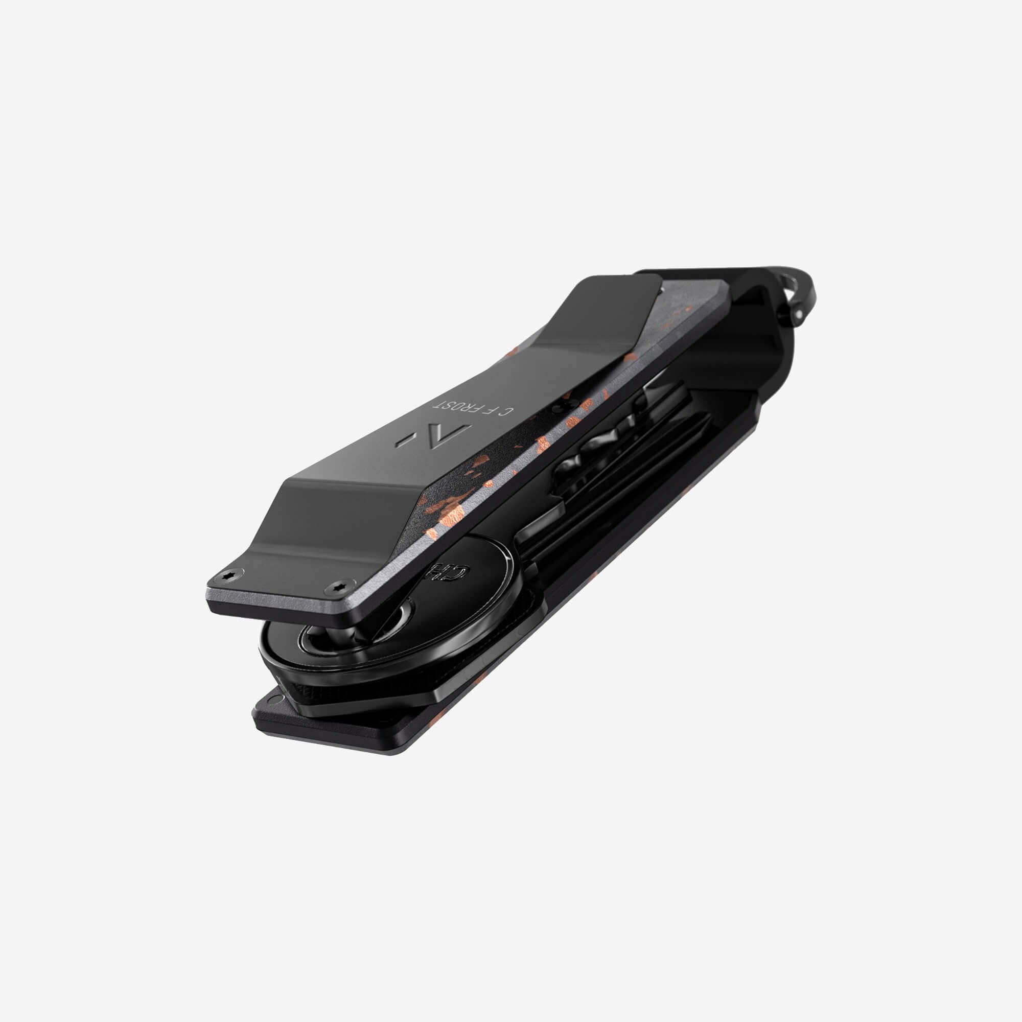 Personalised Key Case (Nero/Arancione)