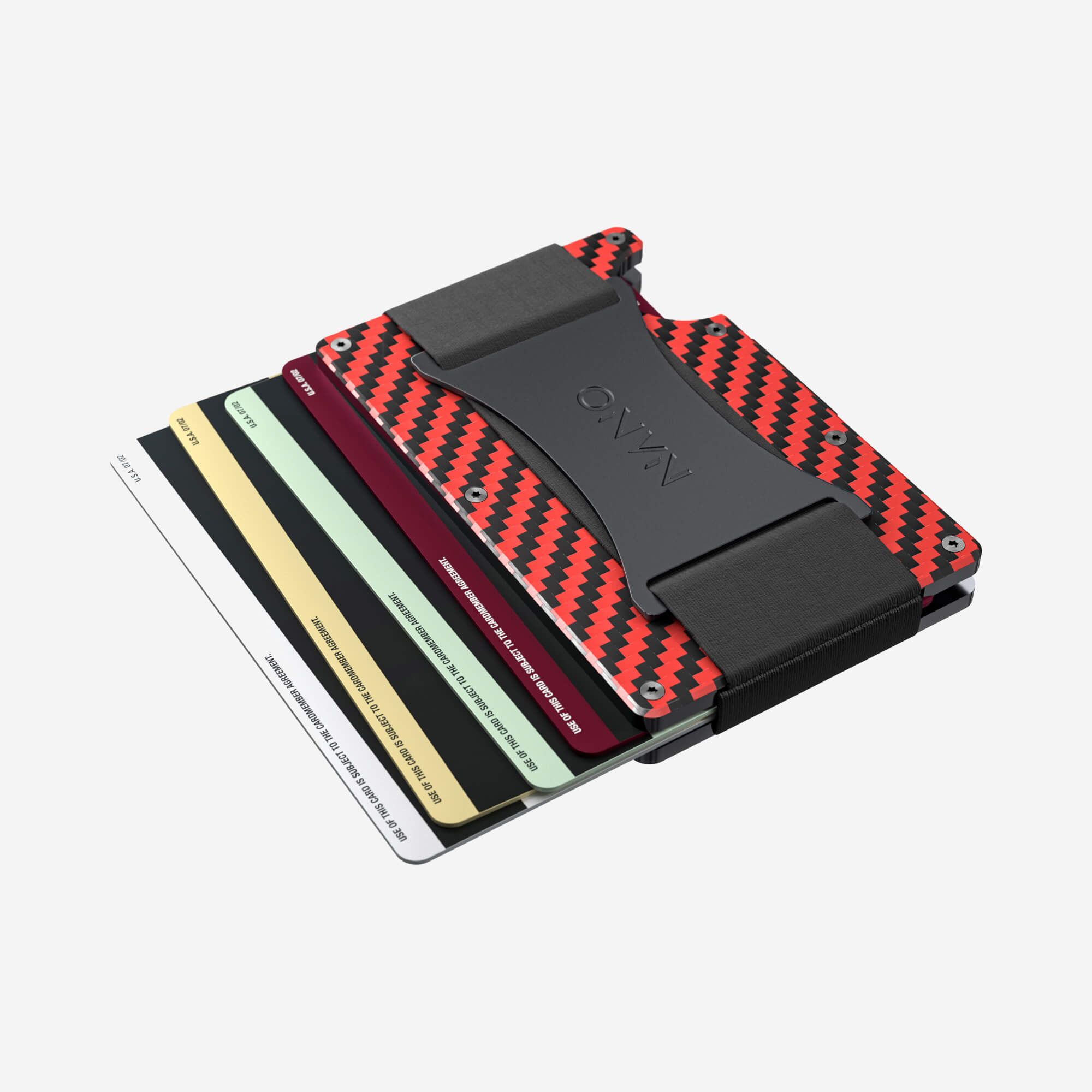 Cash Strap Wallet (Diablo Red/Stealth Black) Everyday Bundle