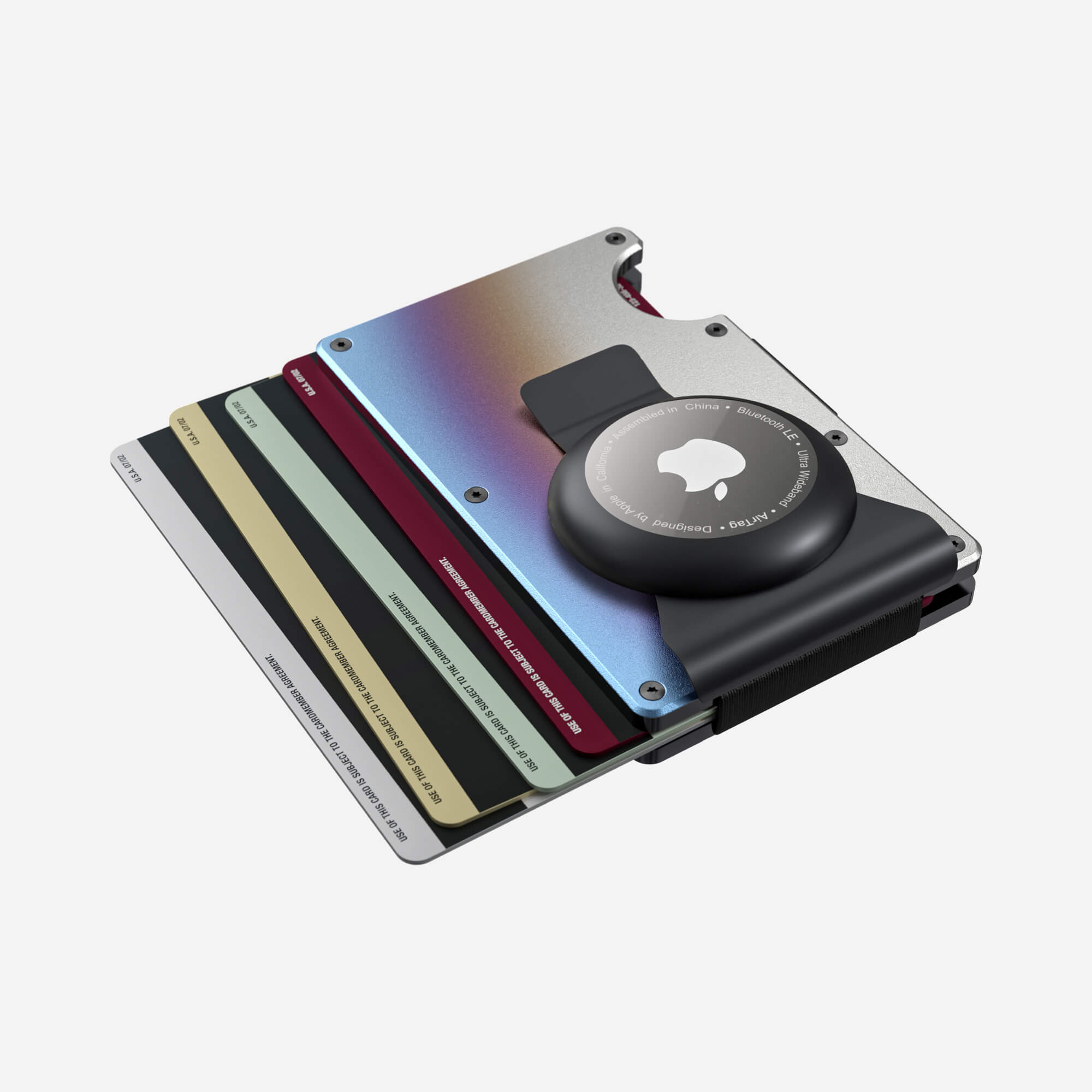 AirTag Money Clip Wallet (Flame Burnt) Everyday Bundle