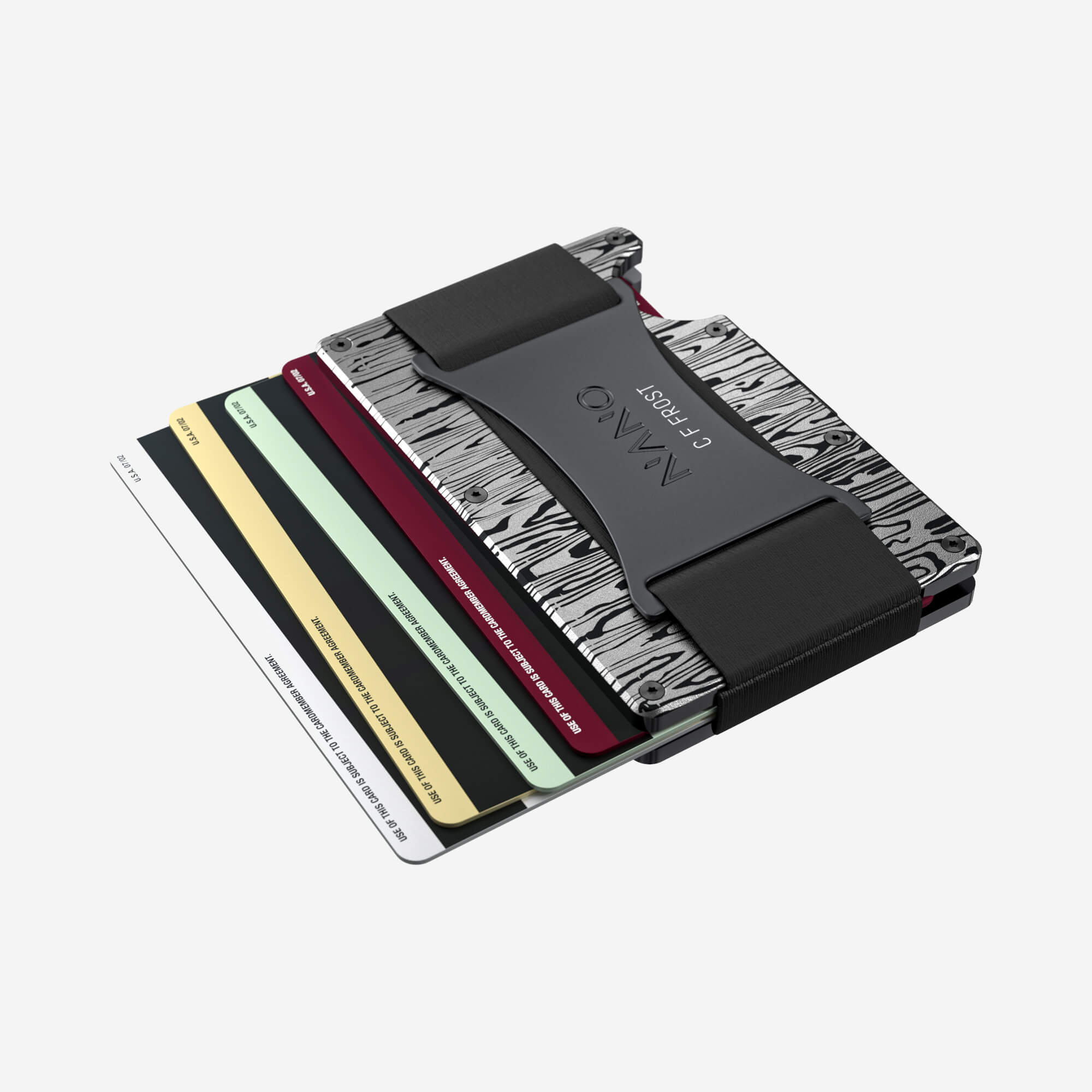 Personalised Cash Strap Wallet (Platinum Silver)