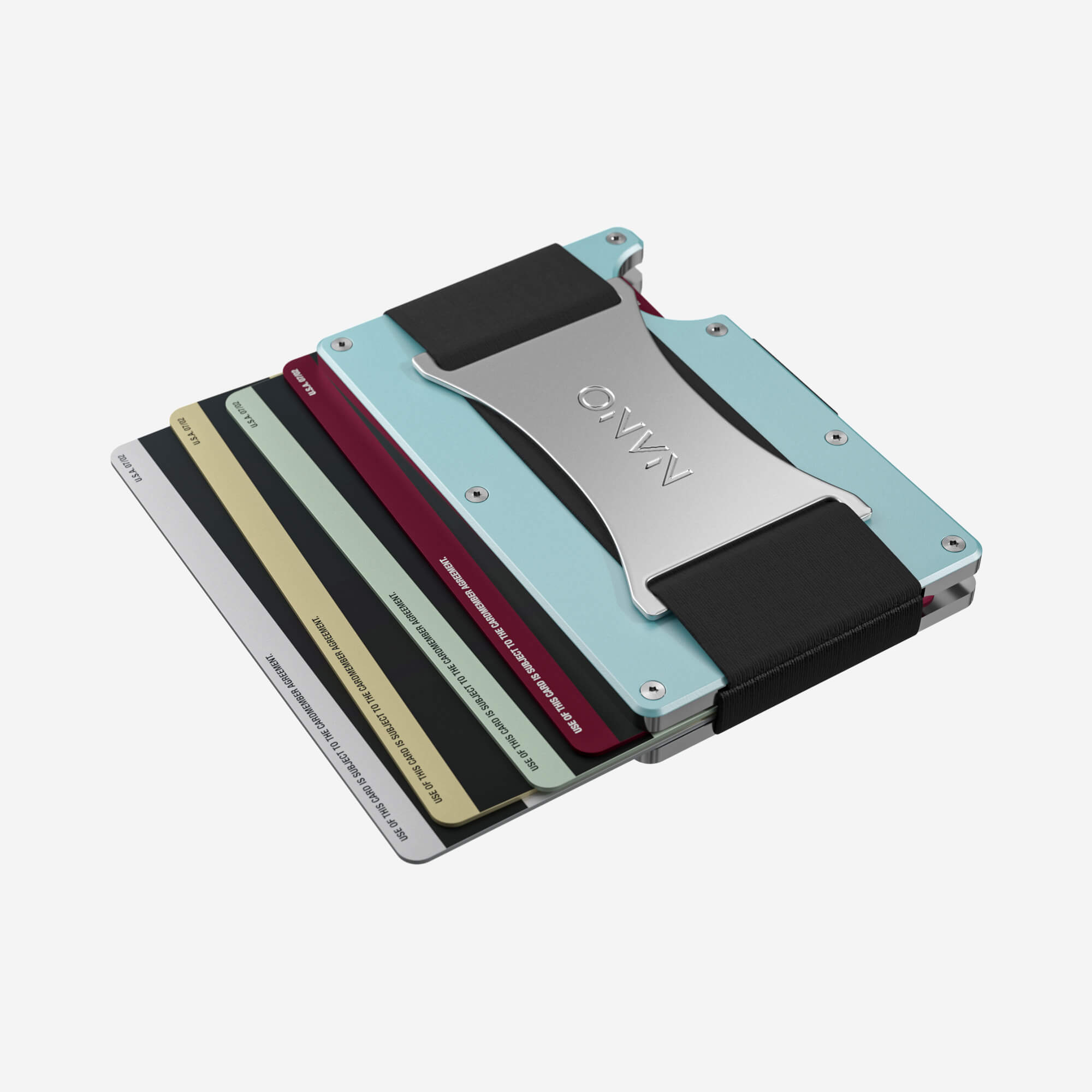 Personalised Cash Strap Wallet (Ocean Mist) Essential Bundle