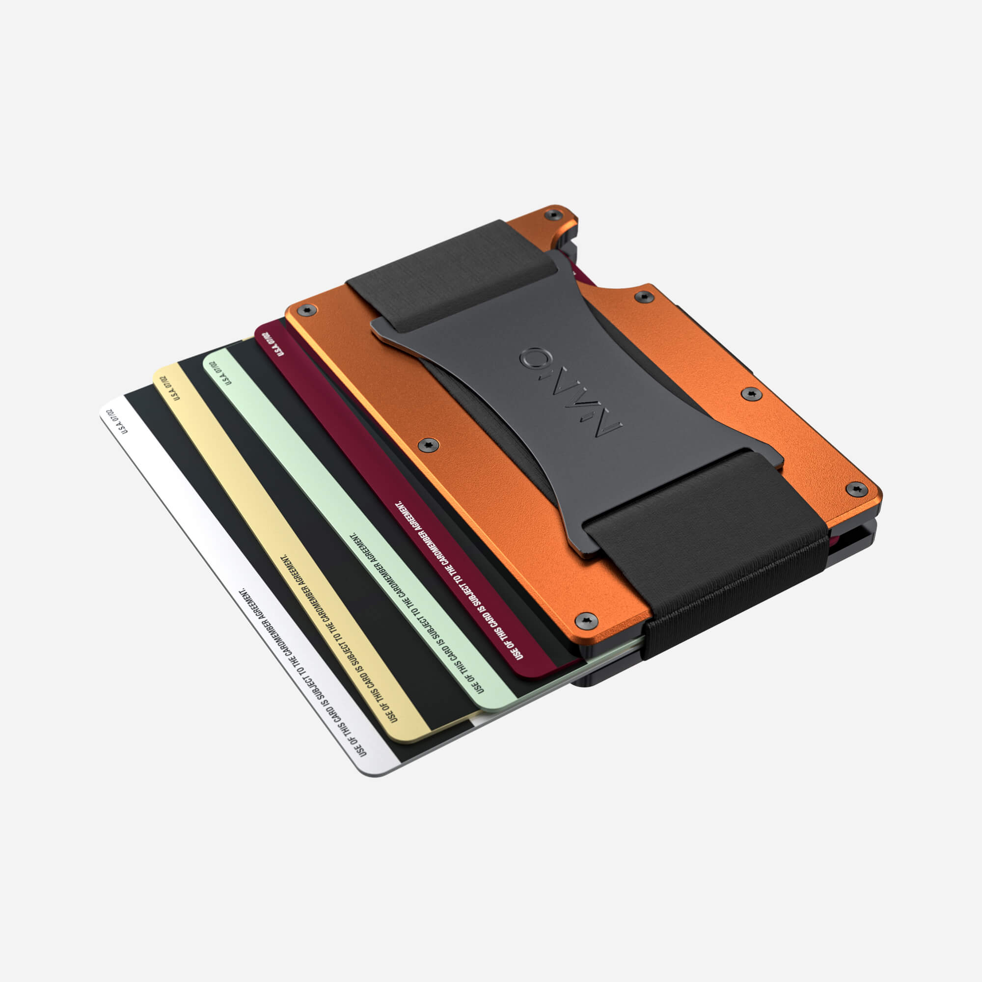 Personalised Cash Strap Wallet (Ventura Orange) Essential Bundle