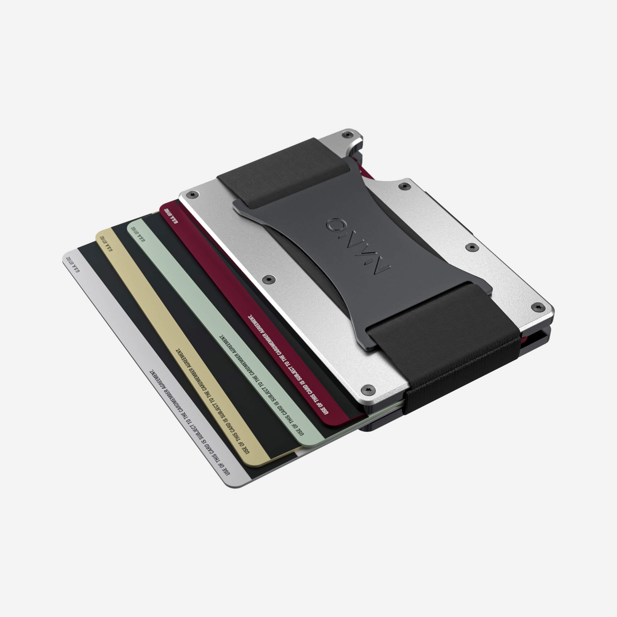 Personalised Cash Strap Wallet (Ghost Silver) Essential Bundle