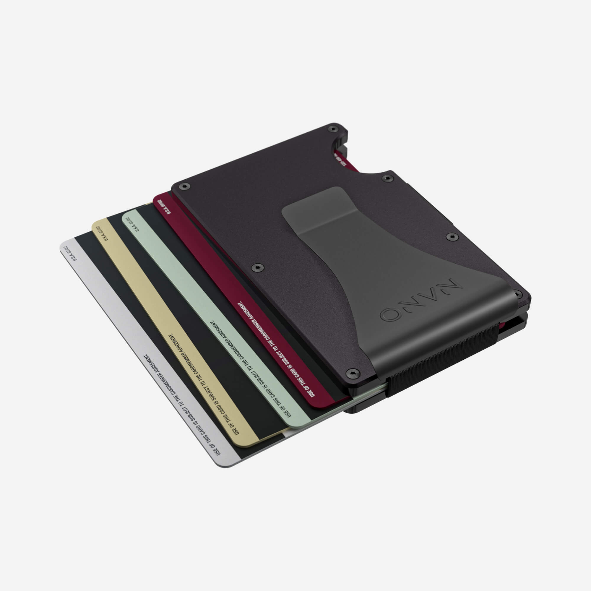 Personalised Money Clip Wallet (Phantom Black) Essential Bundle