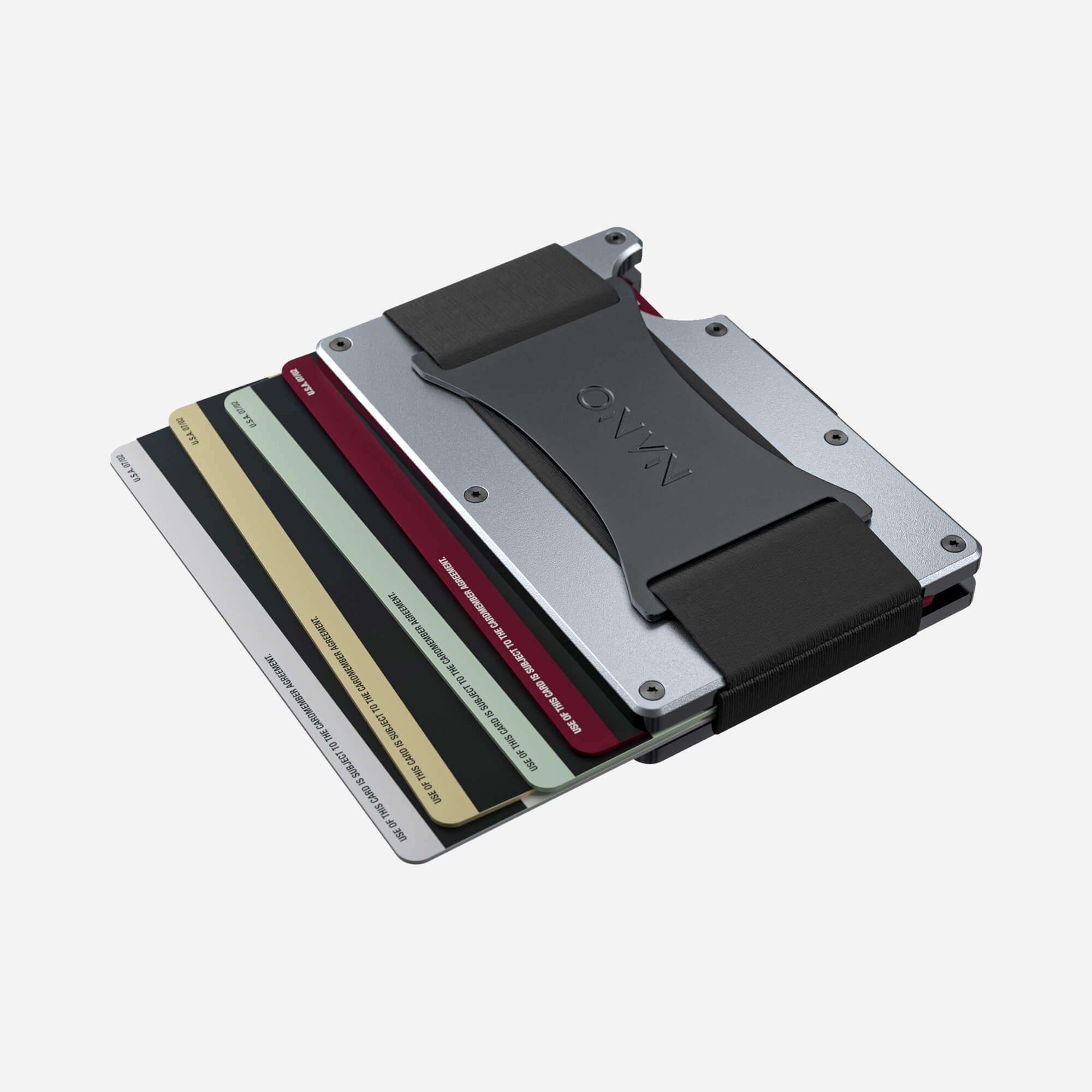 Personalised Cash Strap Wallet (Spyder Grey) Essential Bundle