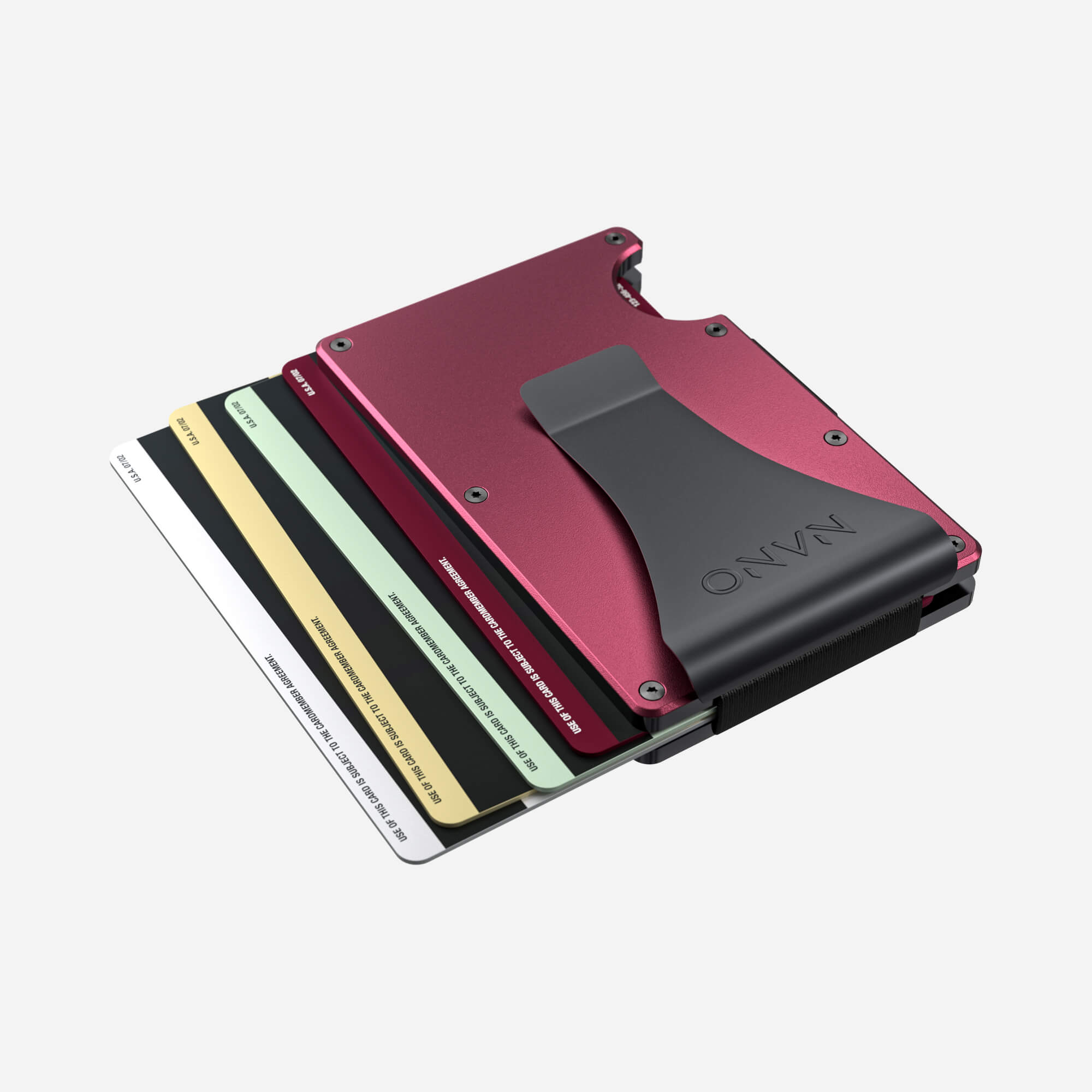 Personalised Money Clip Wallet (Portofino Red) Essential Bundle