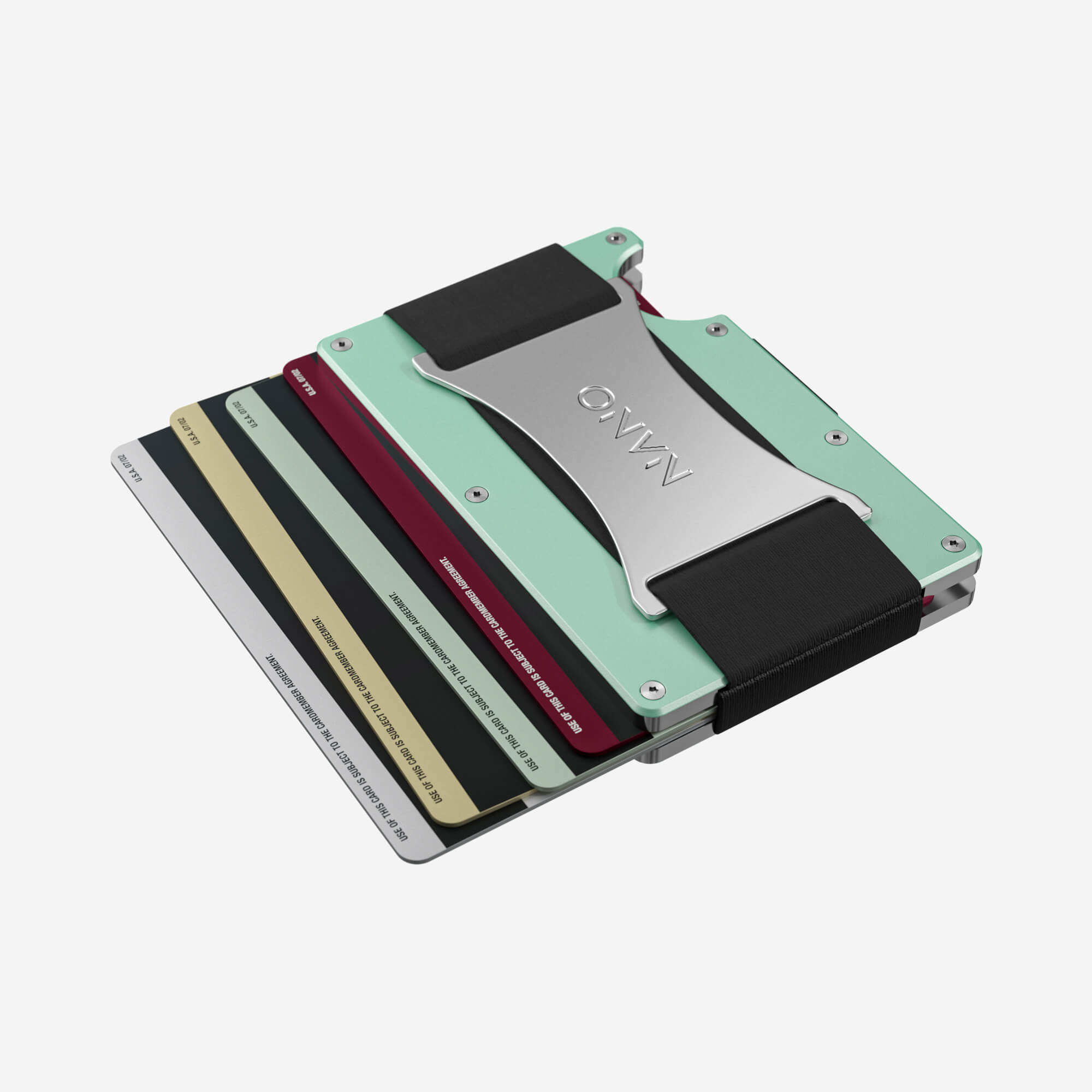 Personalised Cash Strap Wallet (Orchard Mint) Everyday Bundle