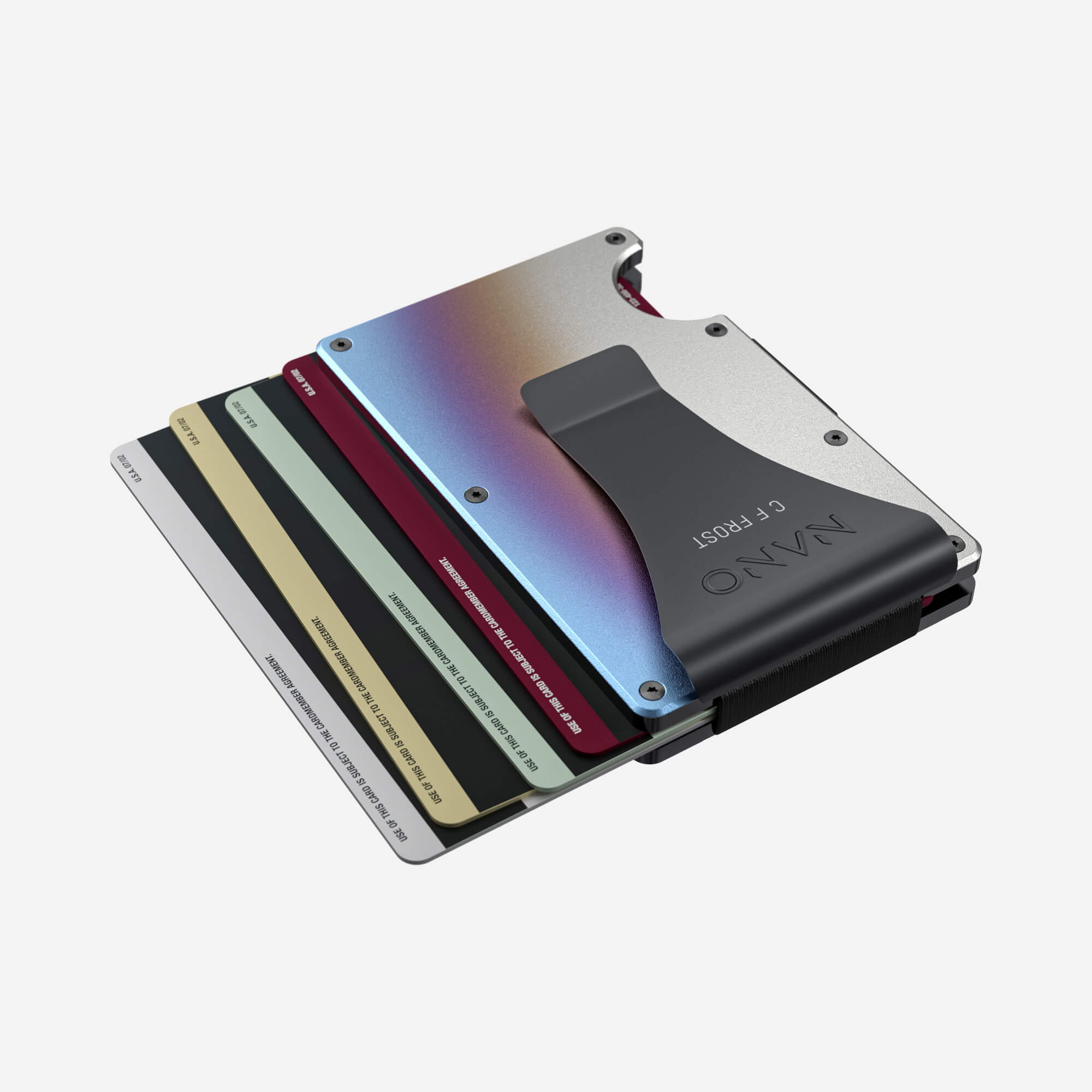 Personalised Money Clip Wallet (Flame Burnt) Essential Bundle