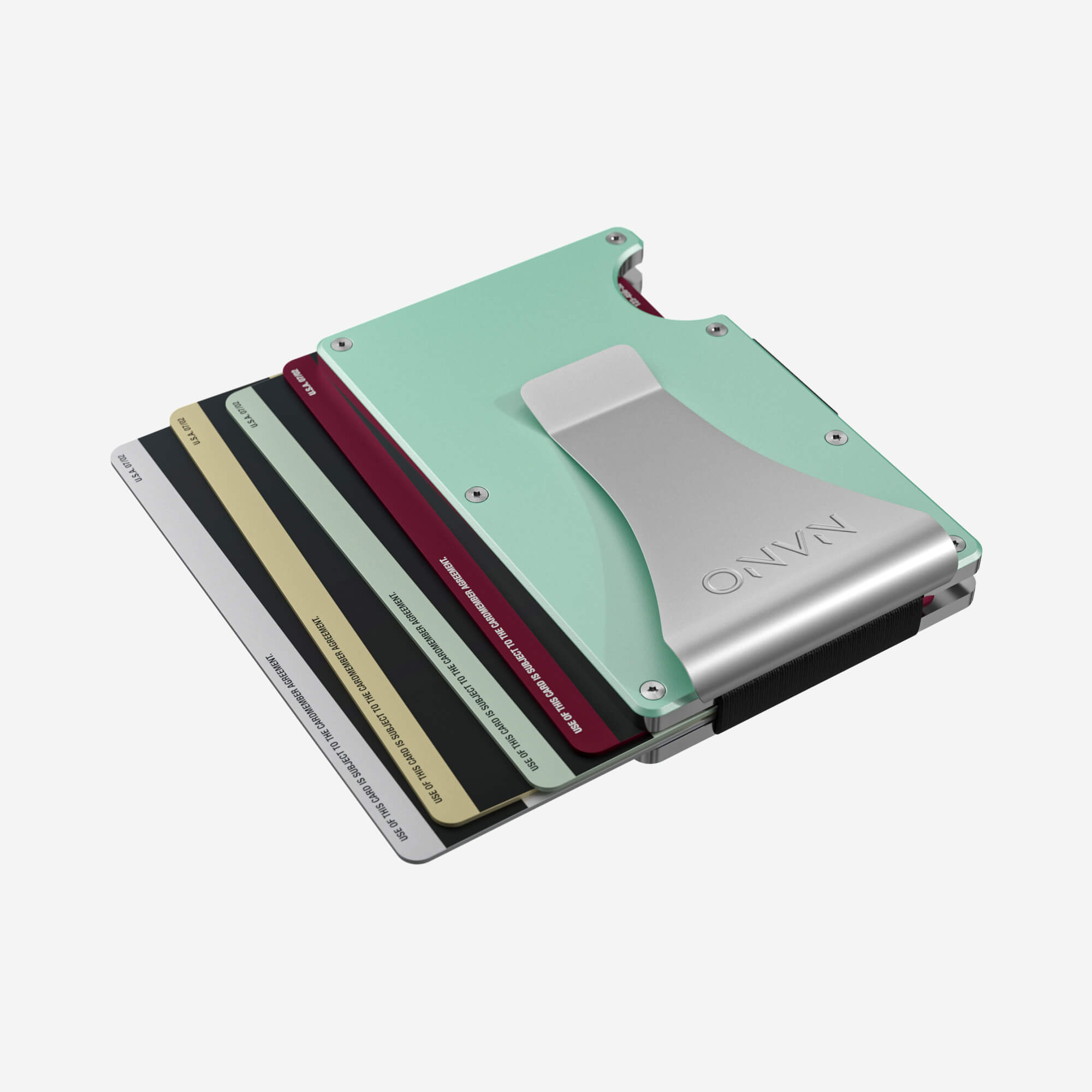 Personalised Money Clip Wallet (Orchard Mint) Essential Bundle
