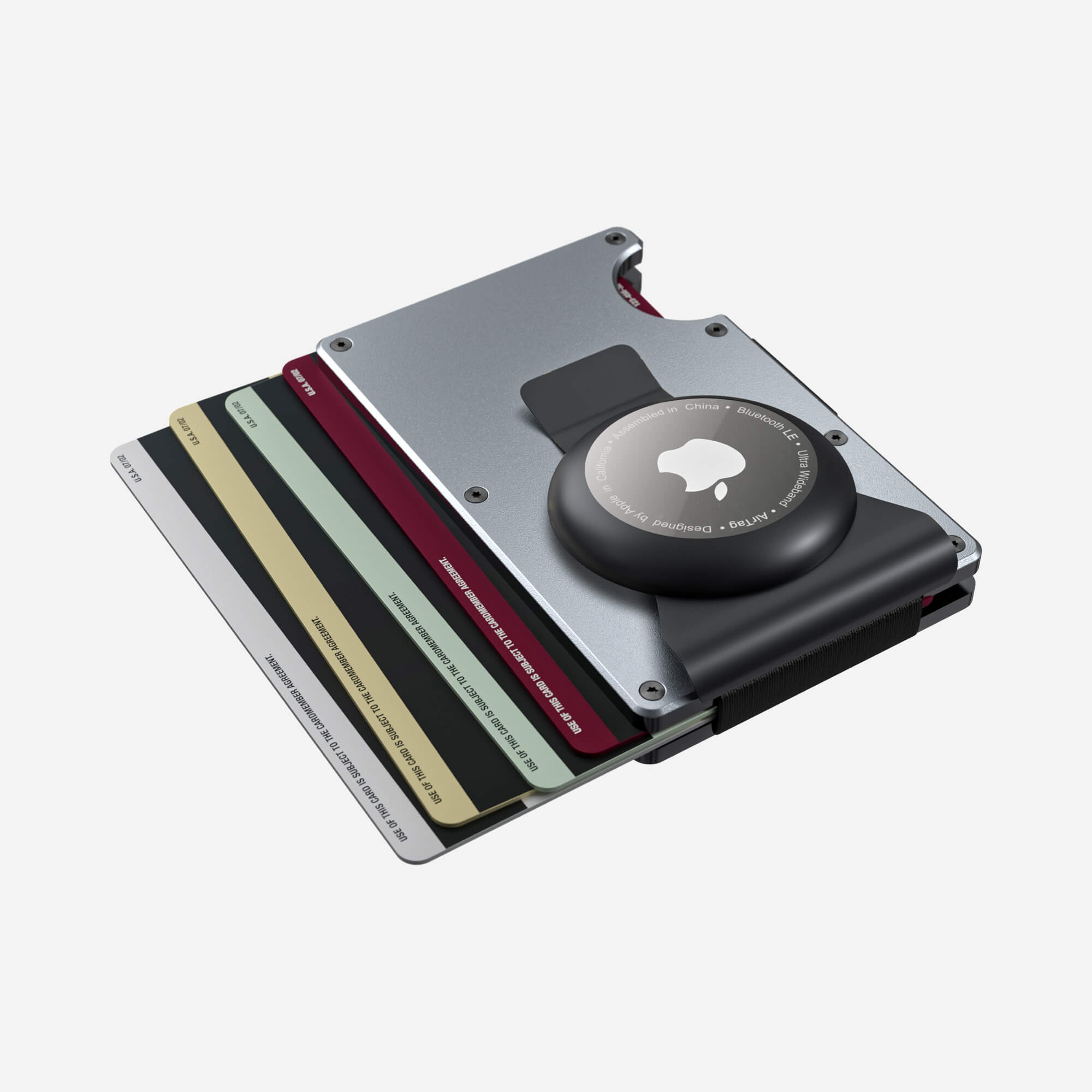 AirTag Money Clip Wallet (Spyder Grey) Everyday Bundle