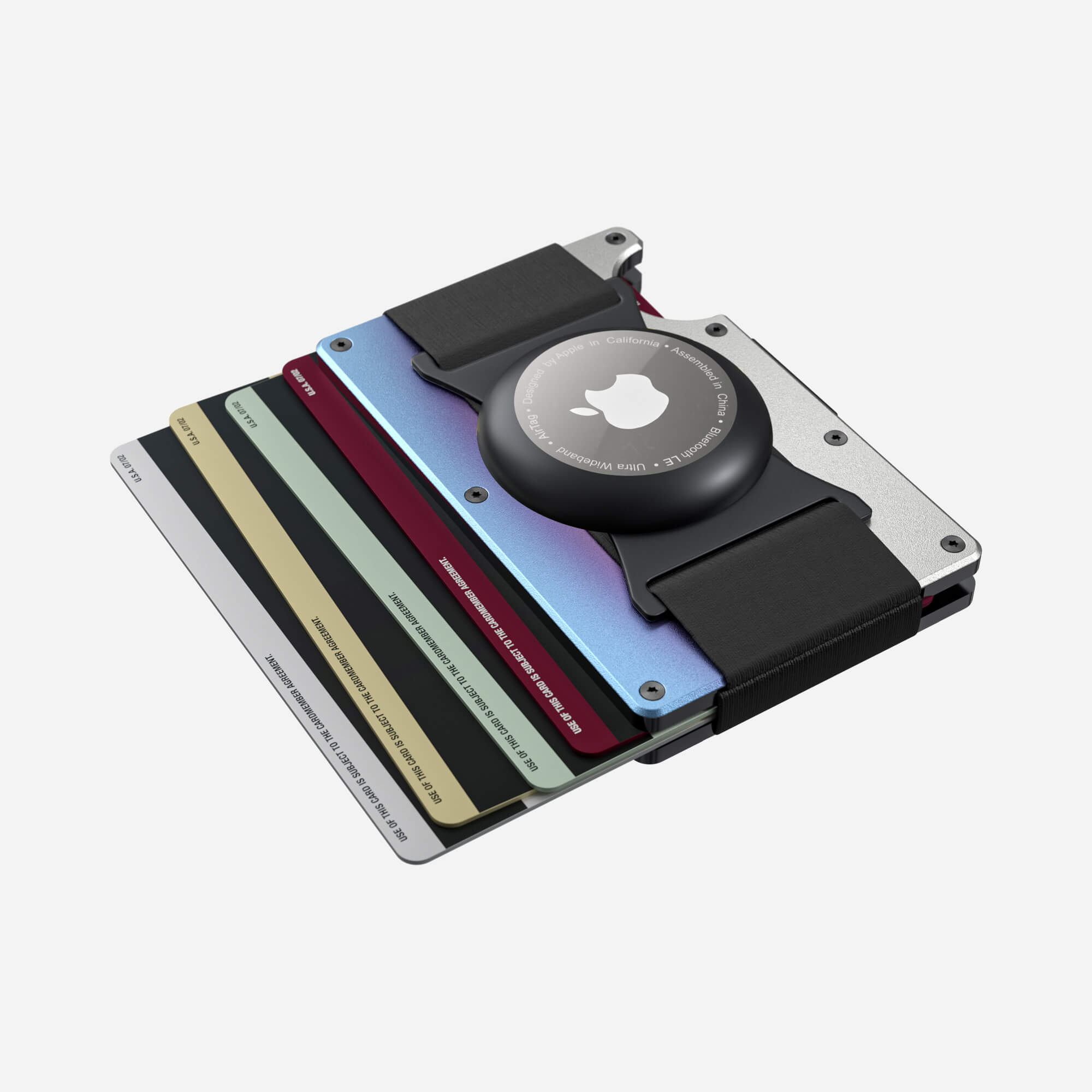 AirTag Cash Strap Wallet (Flame Burnt) Everyday Bundle