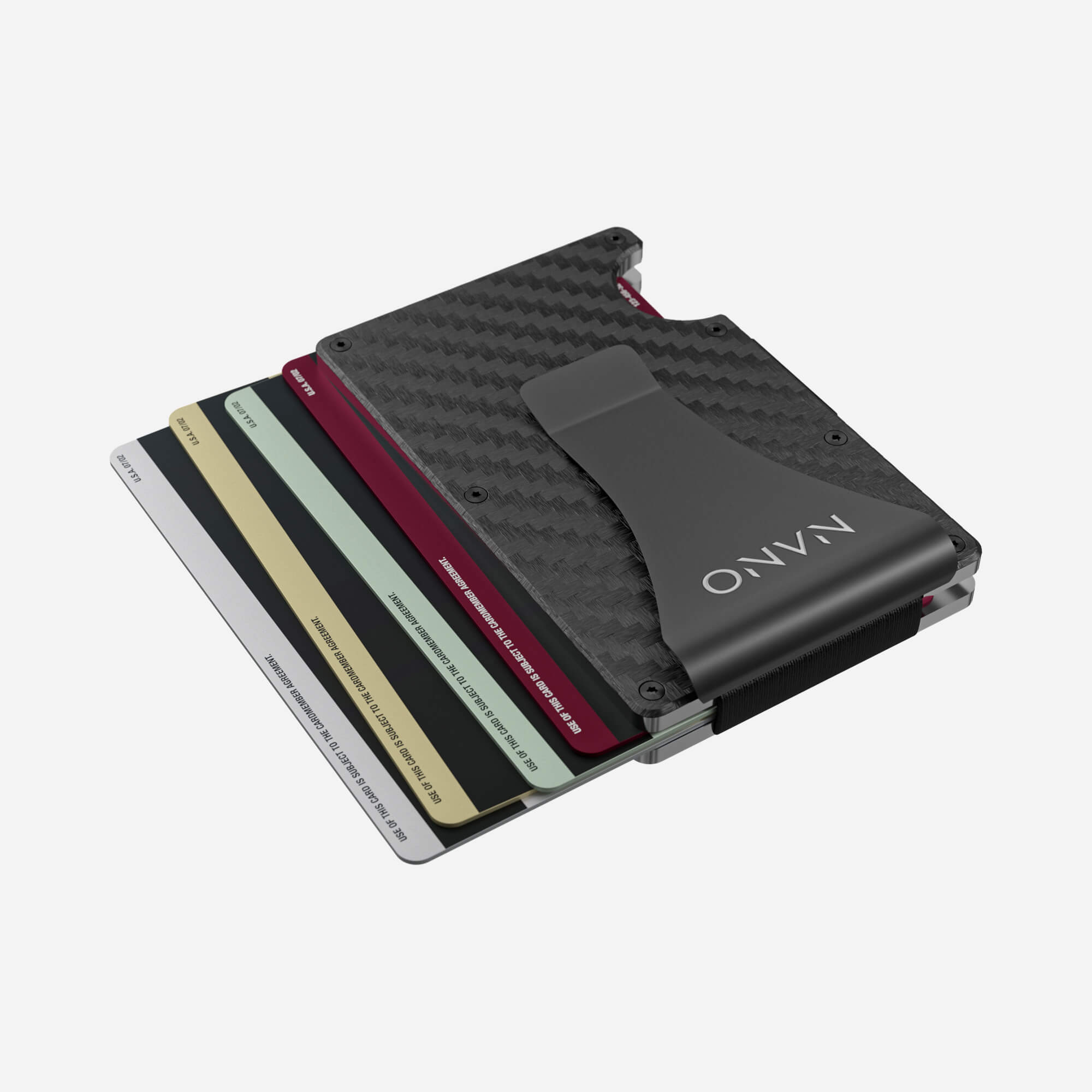 006 Money Clip Wallet (Stealth Black/Ghost Silver)