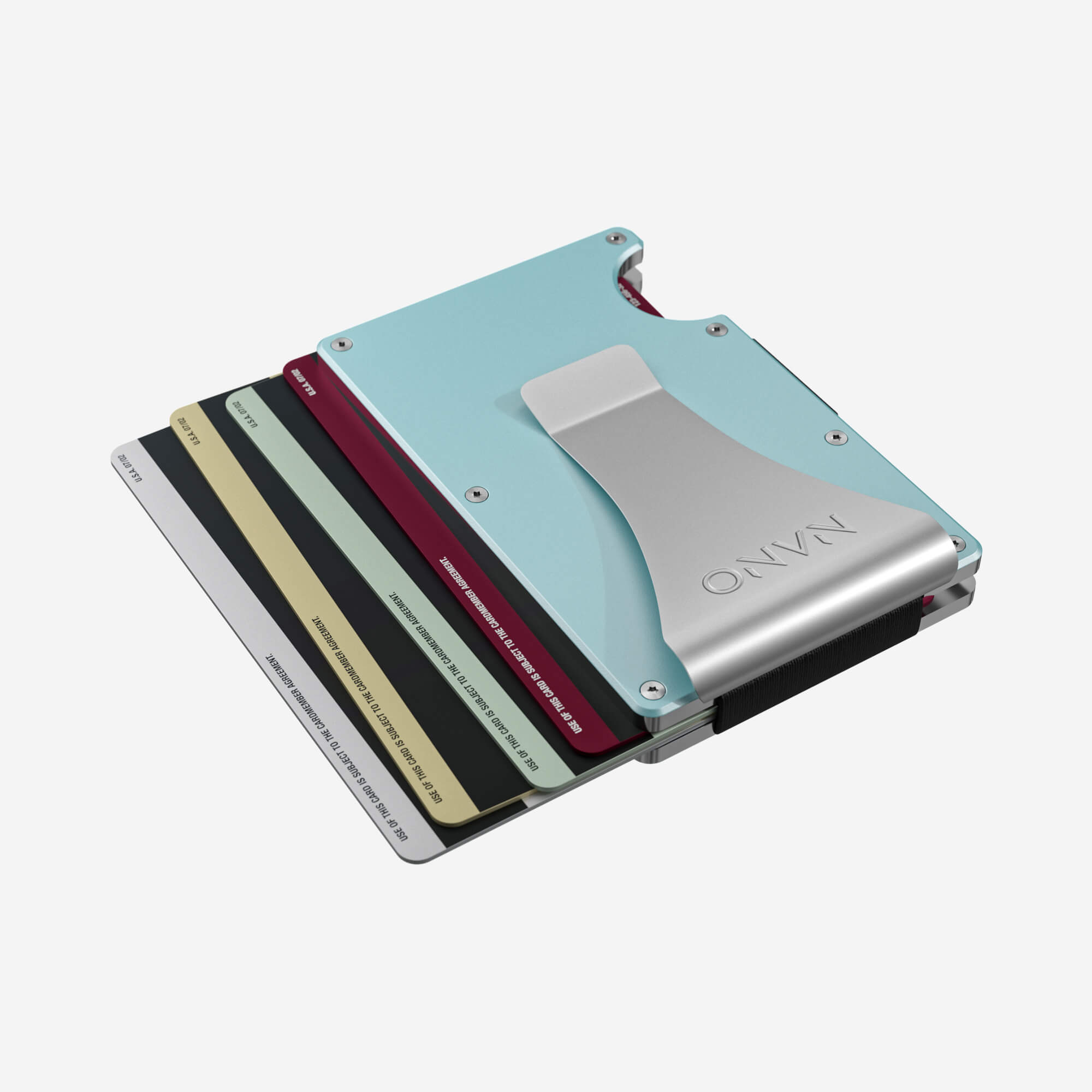 Personalised Money Clip Wallet (Ocean Mist) Essential Bundle