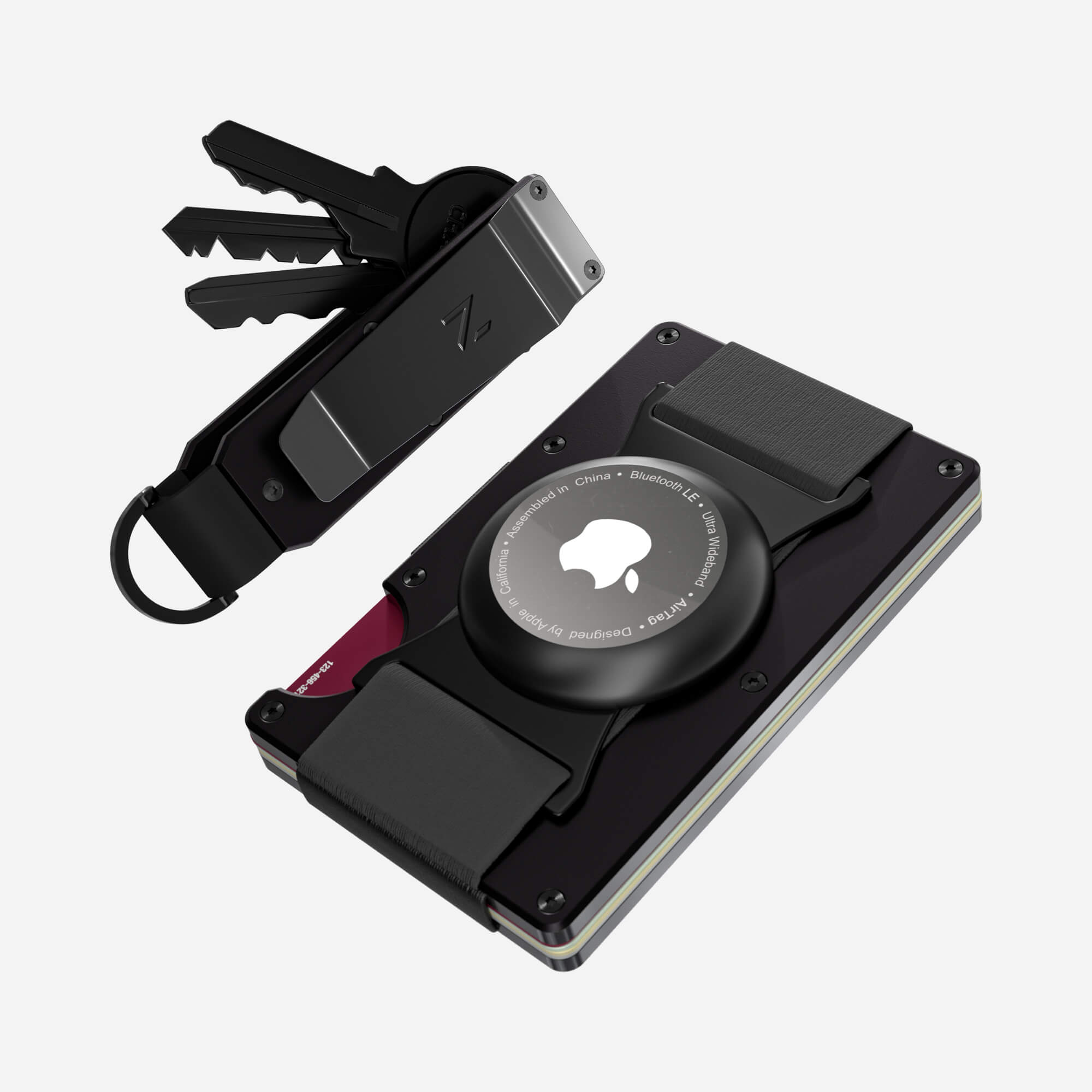 AirTag Cash Strap Wallet (Phantom Black) Everyday Bundle