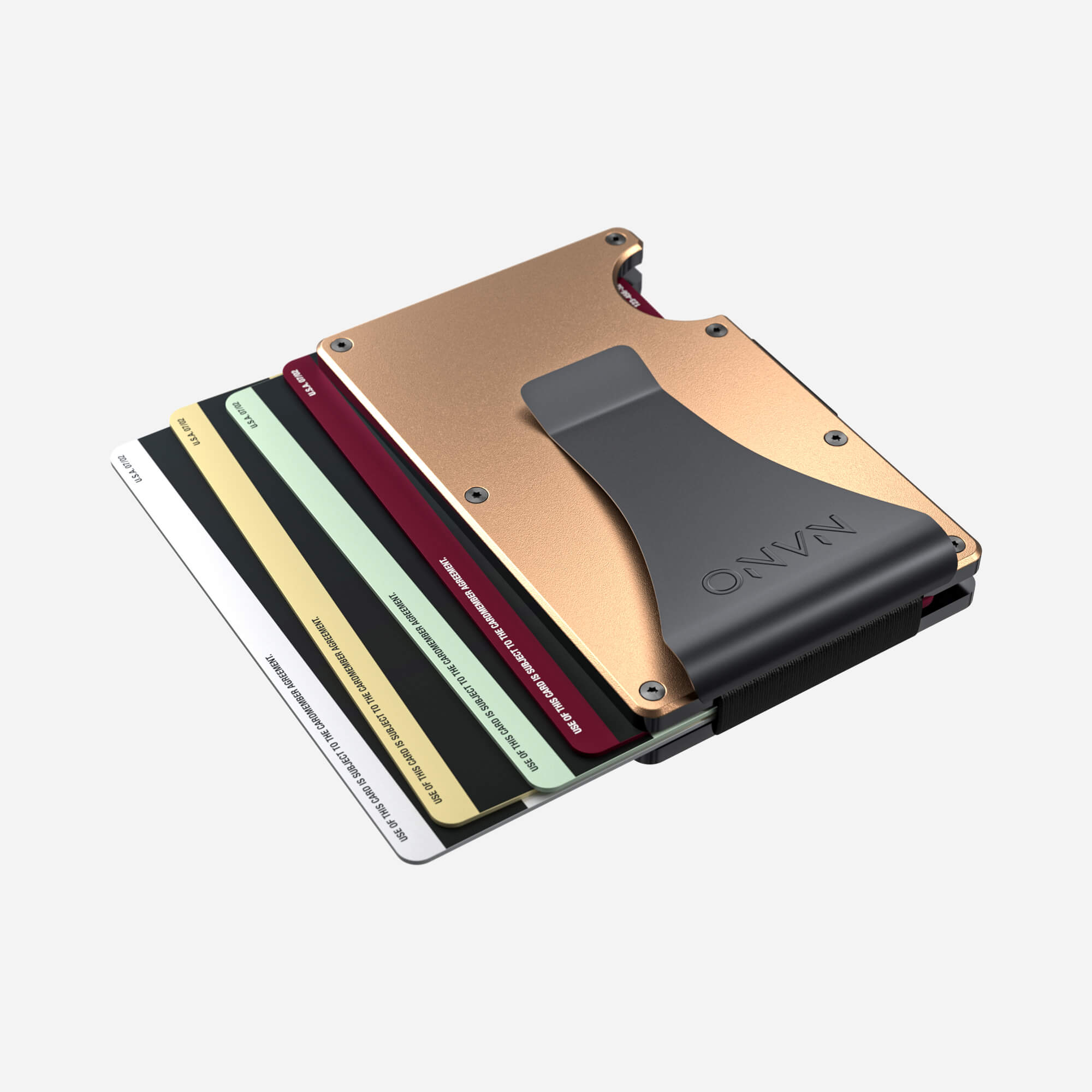 Personalised Money Clip Wallet (Spectre Gold) Essential Bundle