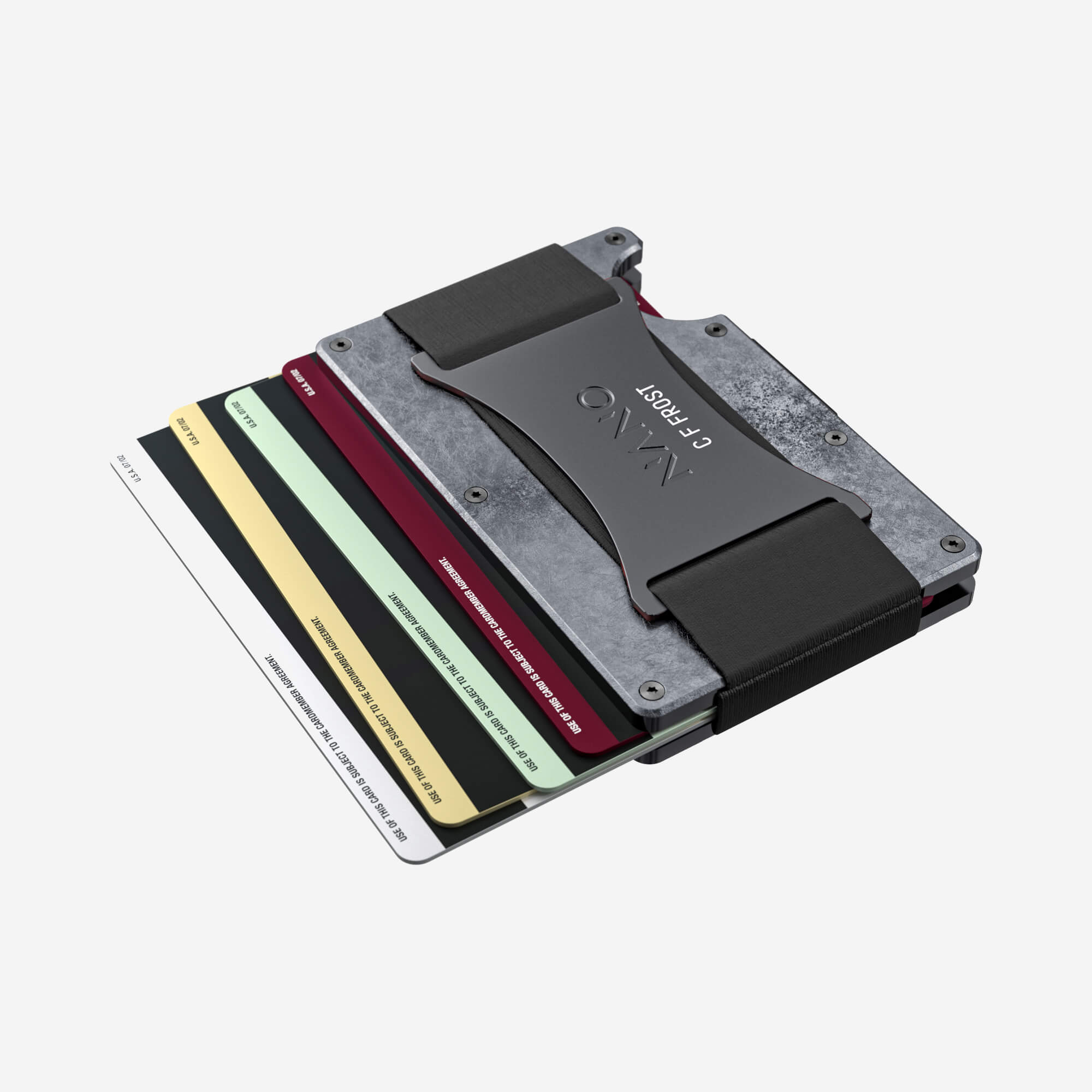 Personalised Cash Strap Wallet (Dark Storm) Everyday Bundle