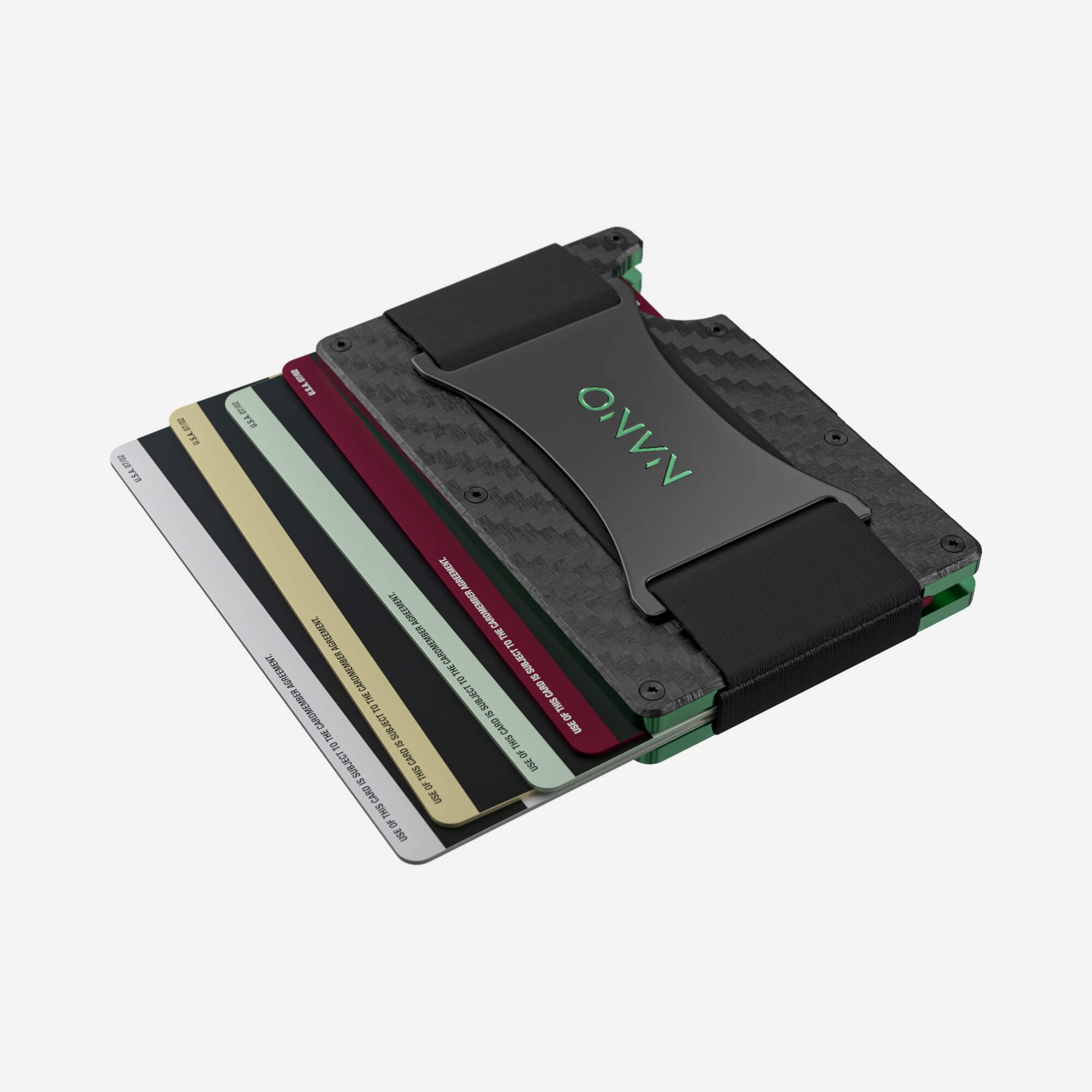 005 Cash Strap Wallet (Stealth Black/Viper Green)