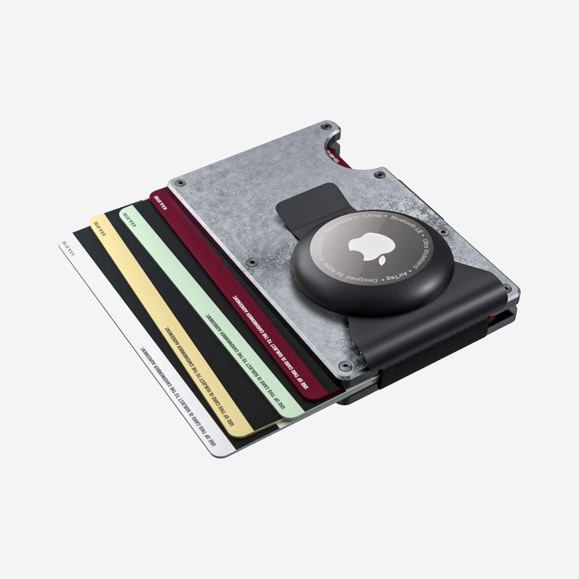 AirTag Money Clip Wallet (Dark Storm) Essential Bundle