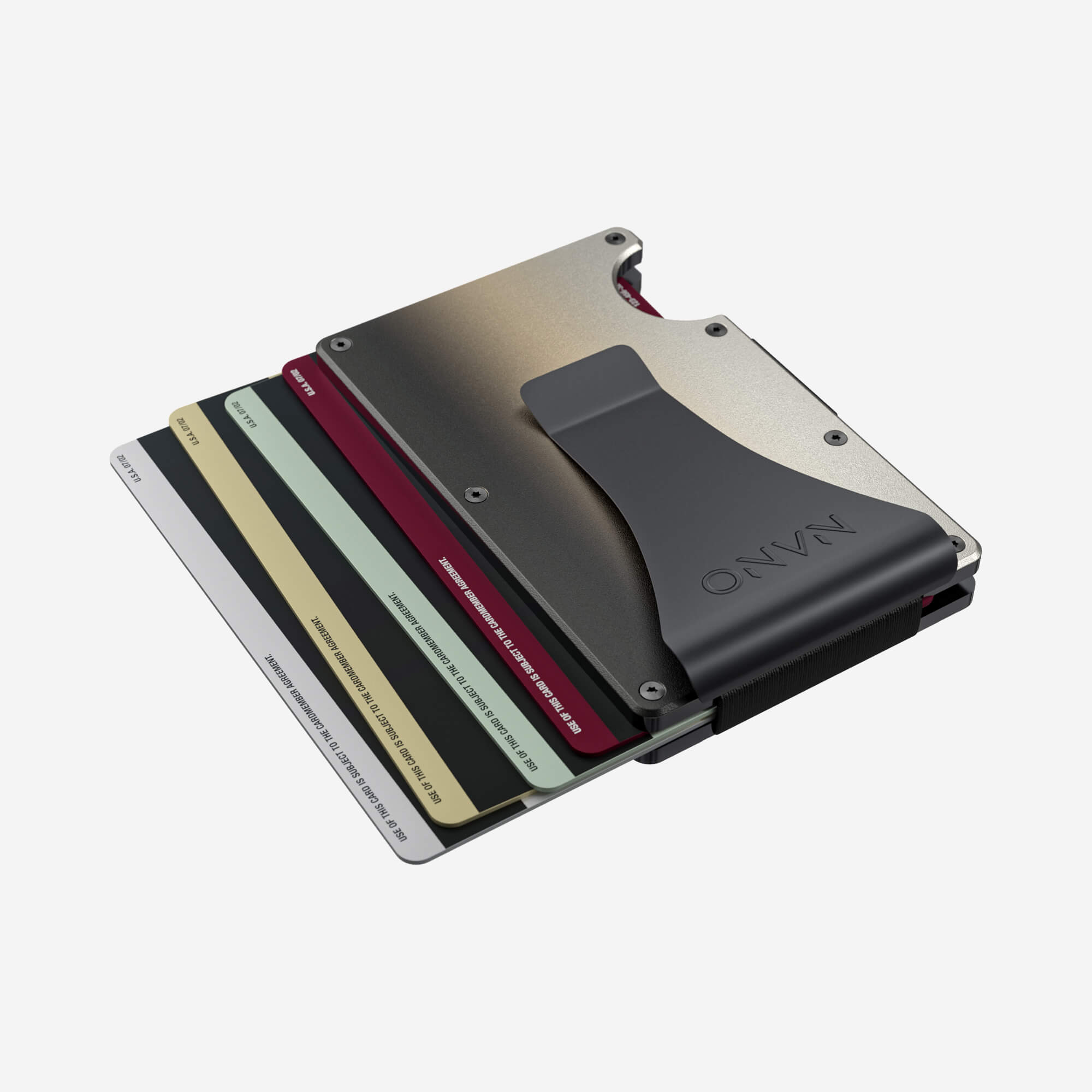 Money Clip Wallet (Onyx Eclipse) Essential Bundle