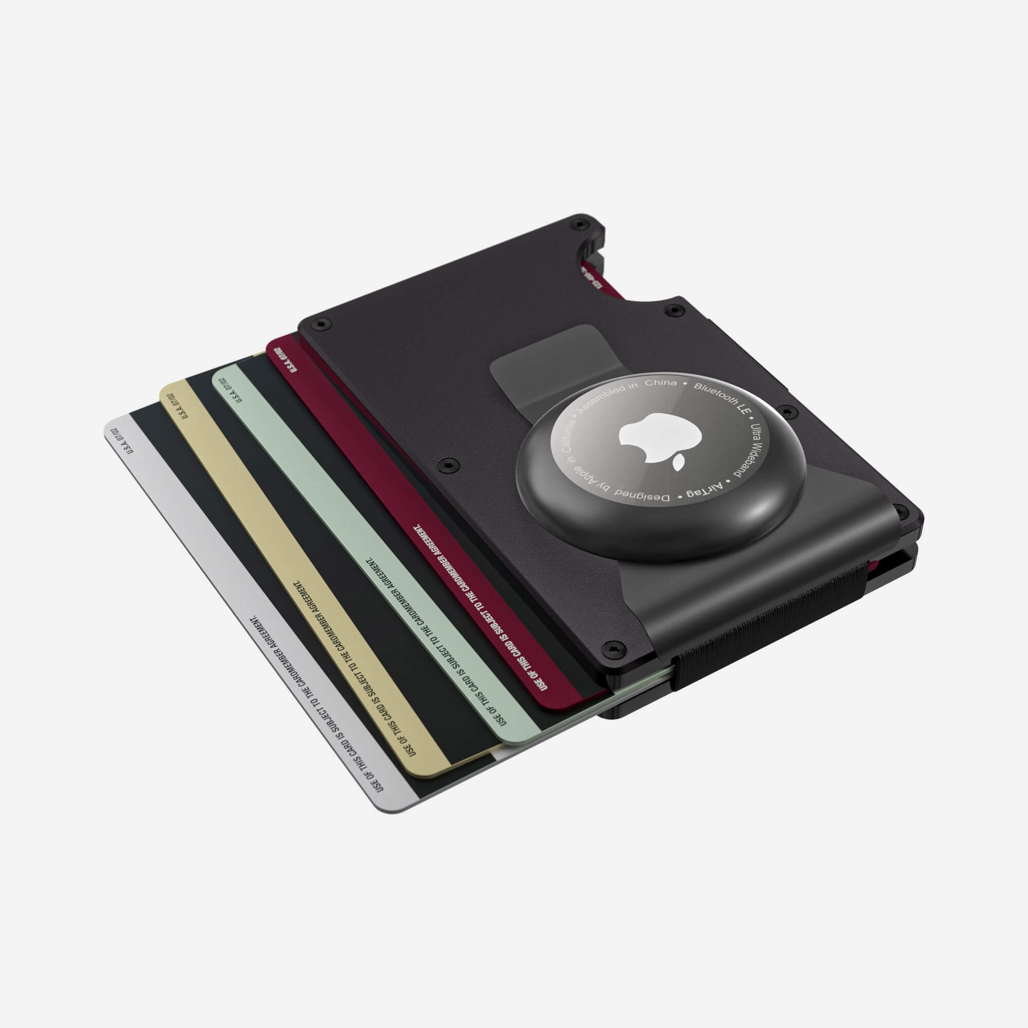 AirTag Money Clip Wallet (Phantom Black) Essential Bundle