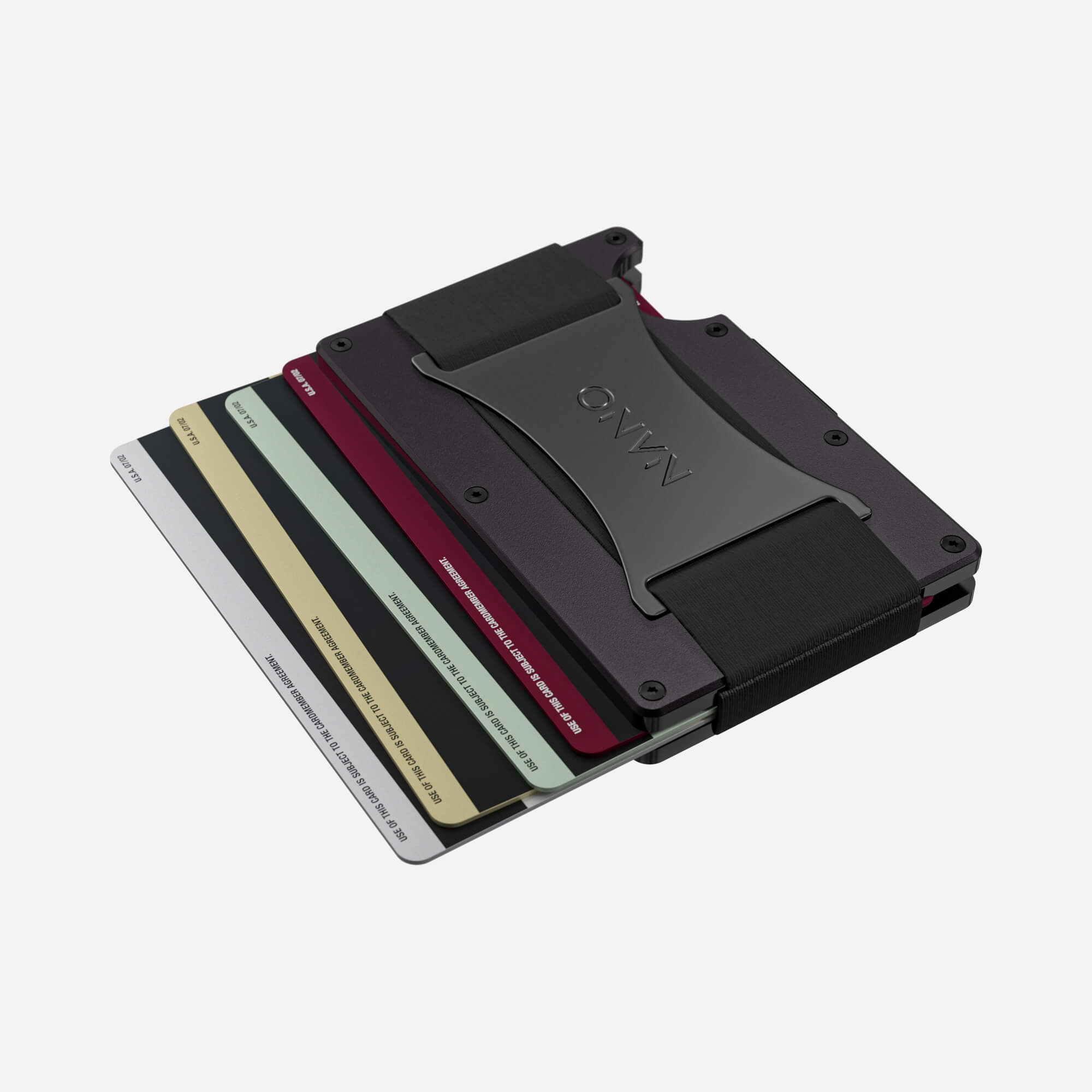 Personalised Cash Strap Wallet (Phantom Black) Essential Bundle