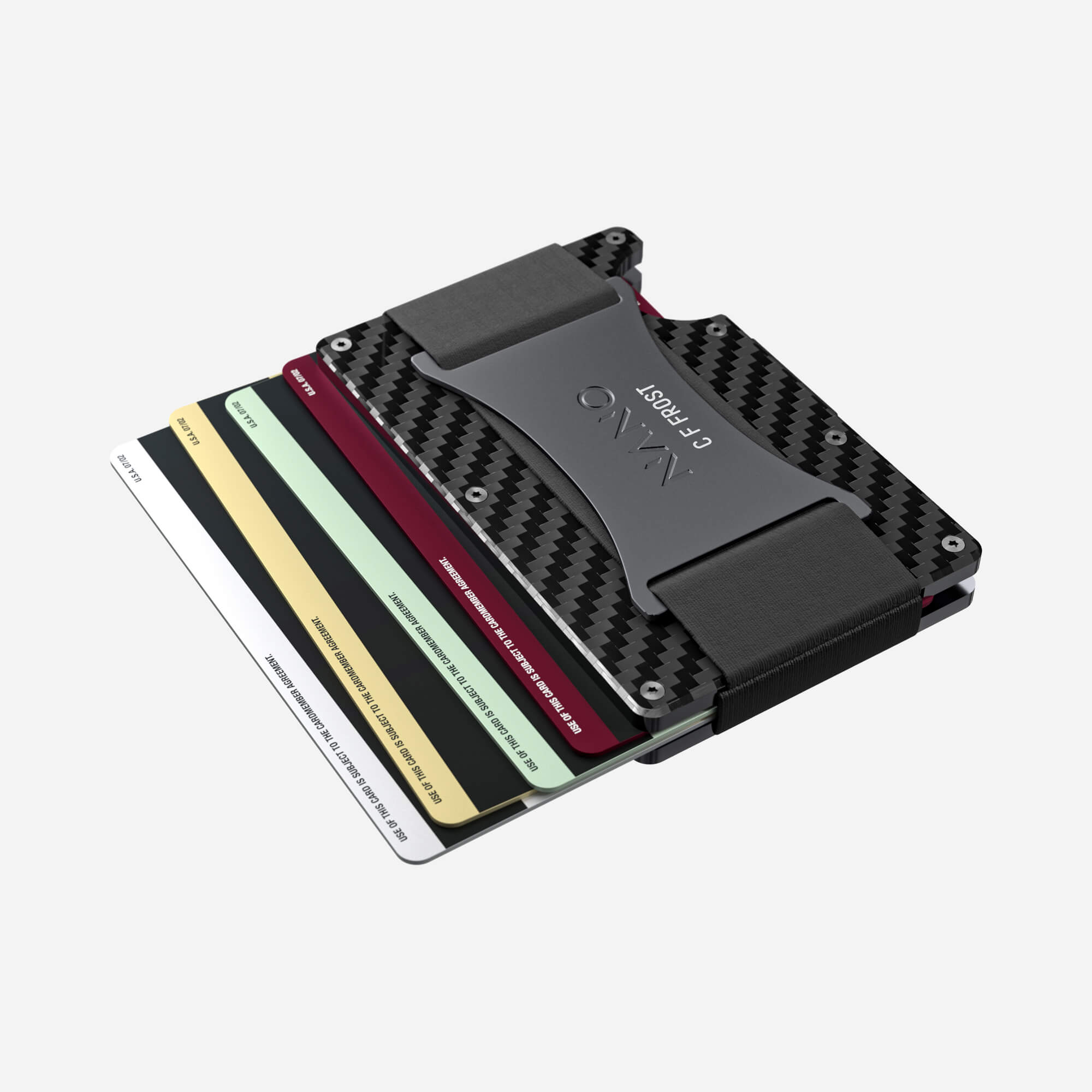 Personalised Cash Strap Wallet (Stealth Black) Essential Bundle