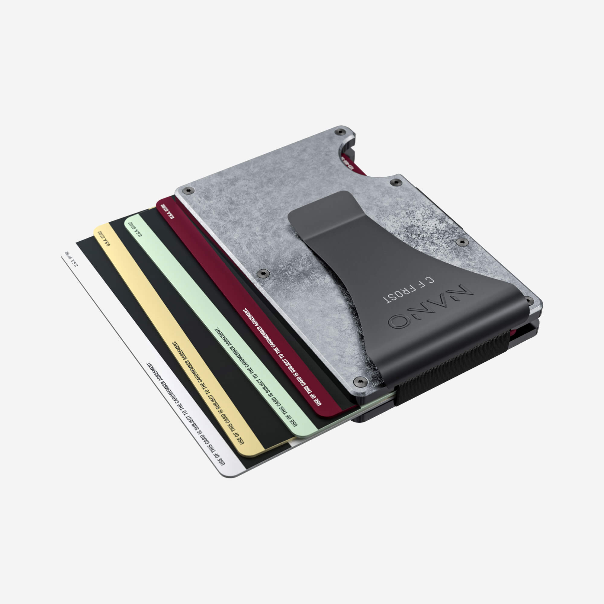 Personalised Money Clip Wallet (Dark Storm) Everyday Bundle