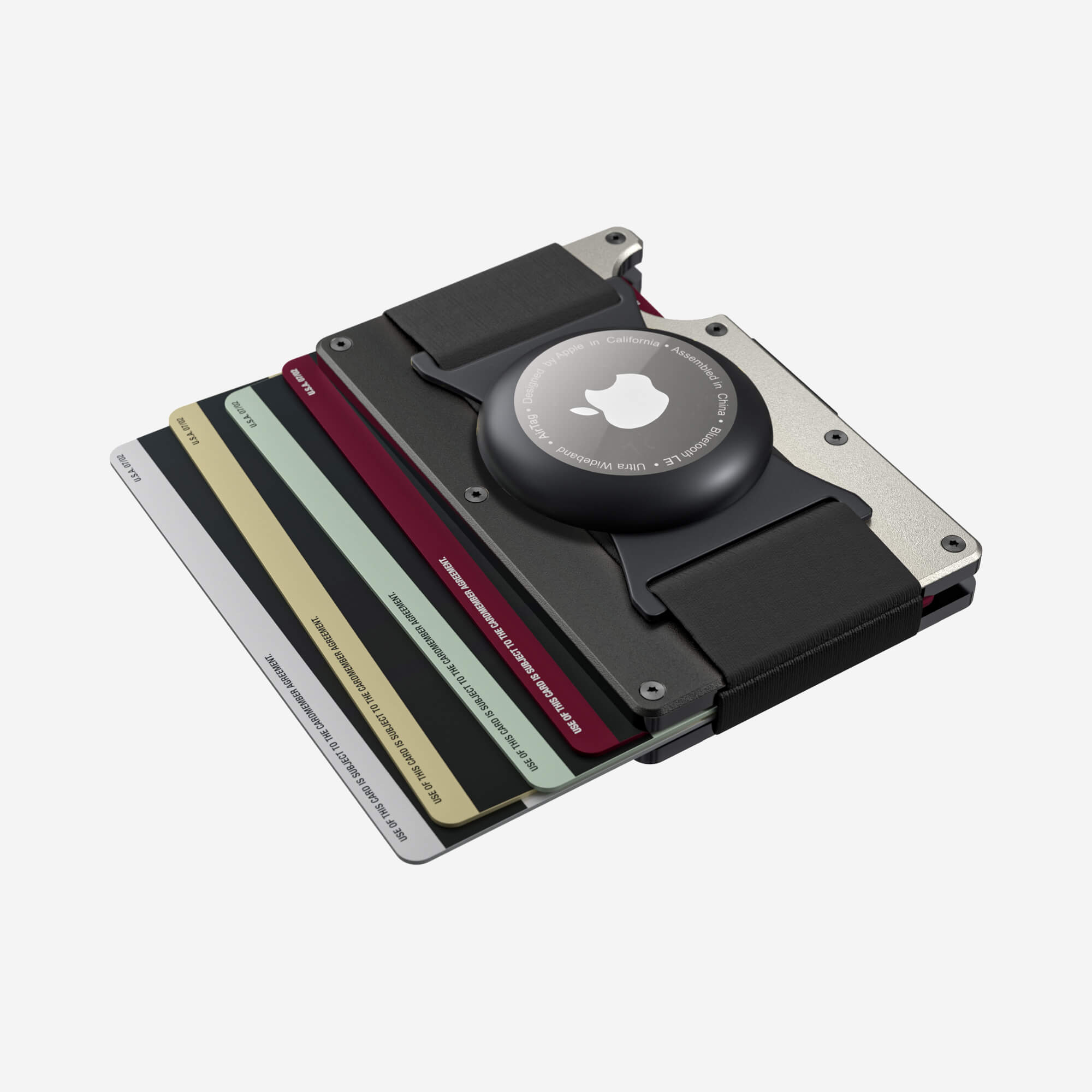 AirTag Cash Strap Wallet (Onyx Eclipse) Everyday Bundle