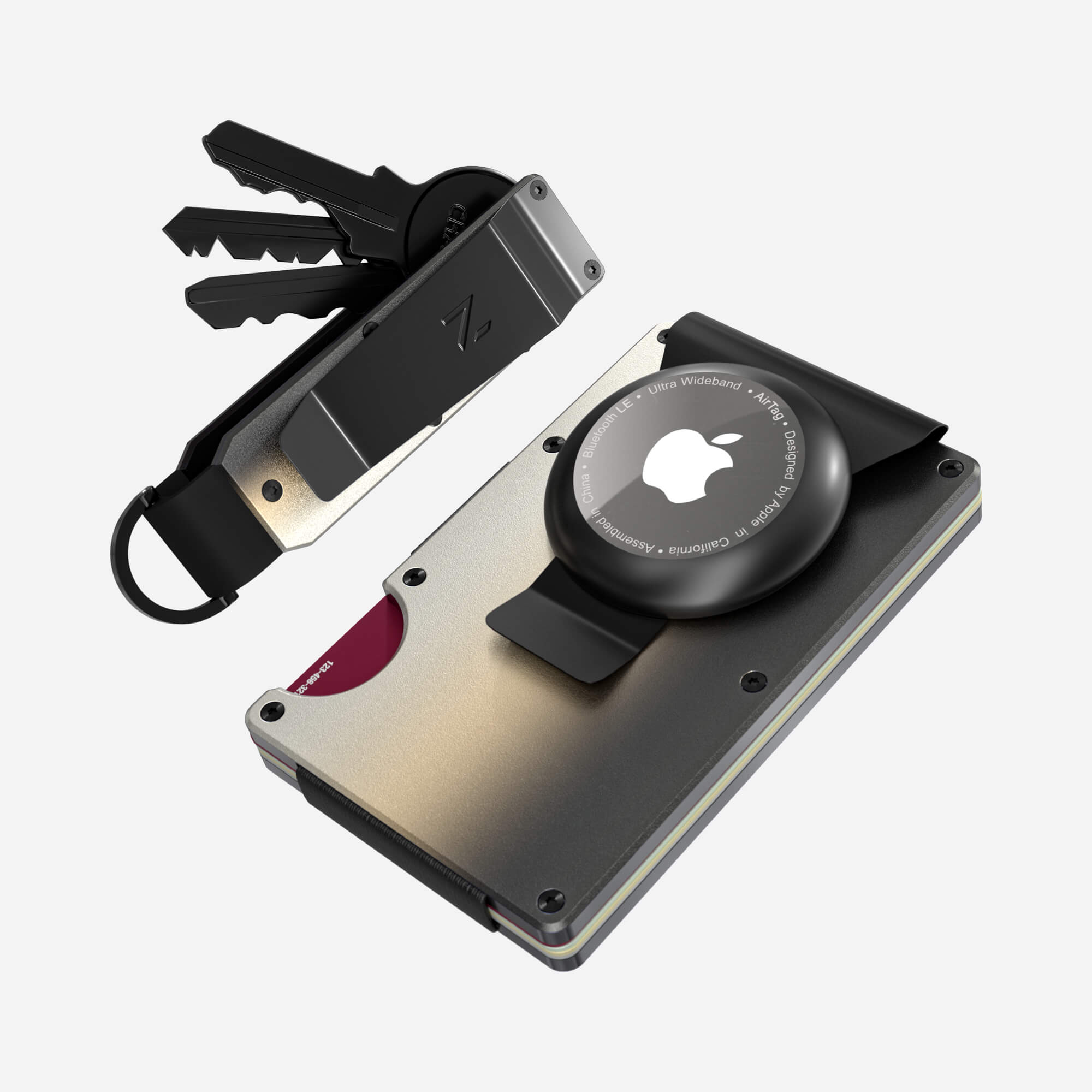 AirTag Money Clip Wallet (Onyx Eclipse) Everyday Bundle