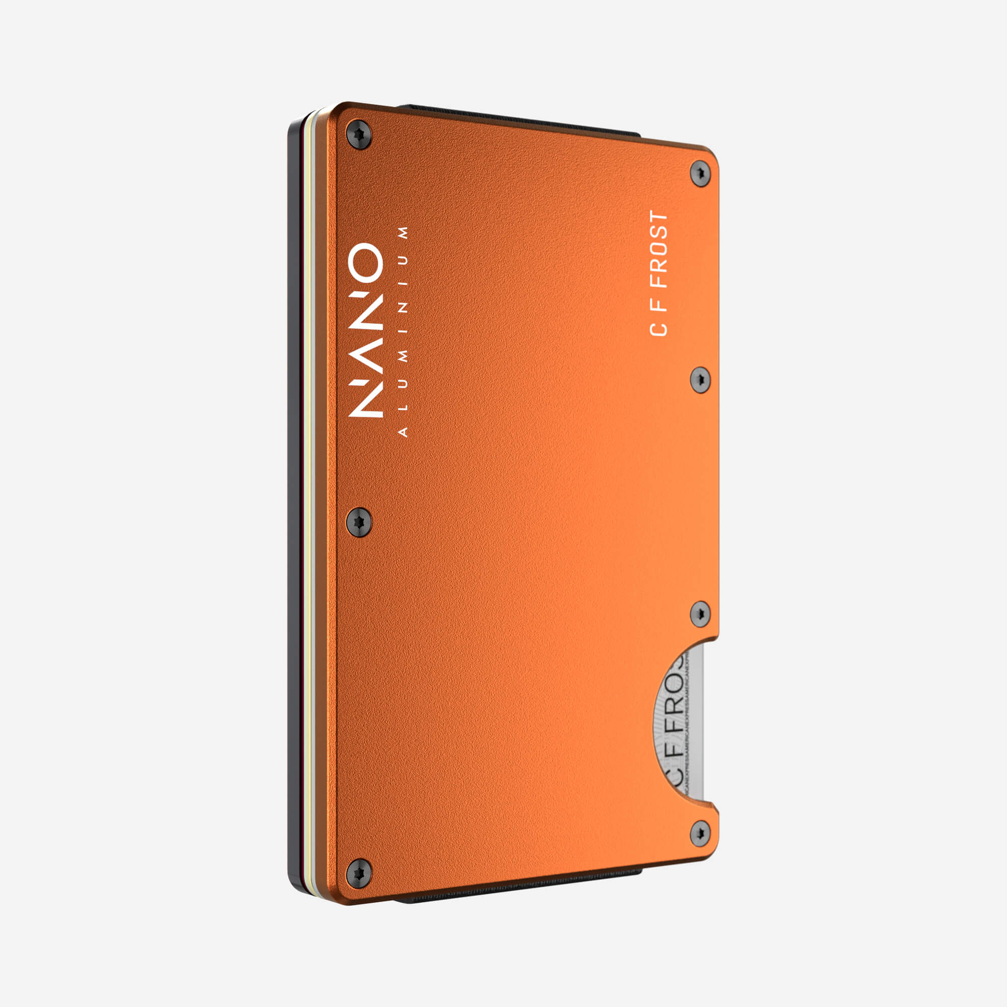 Personalised Money Clip Wallet (Ventura Orange) Essential Bundle