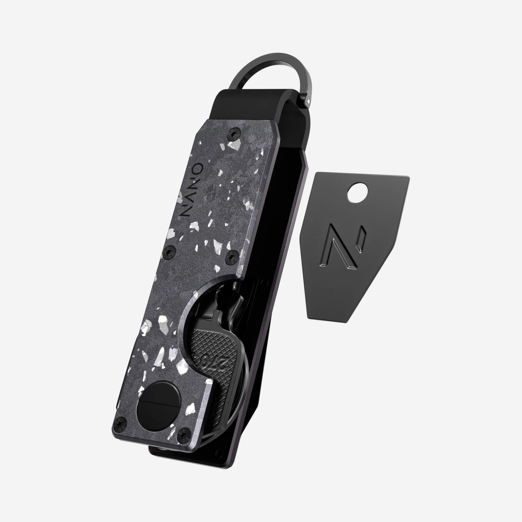 Personalised Key Case (Nero/Argento)