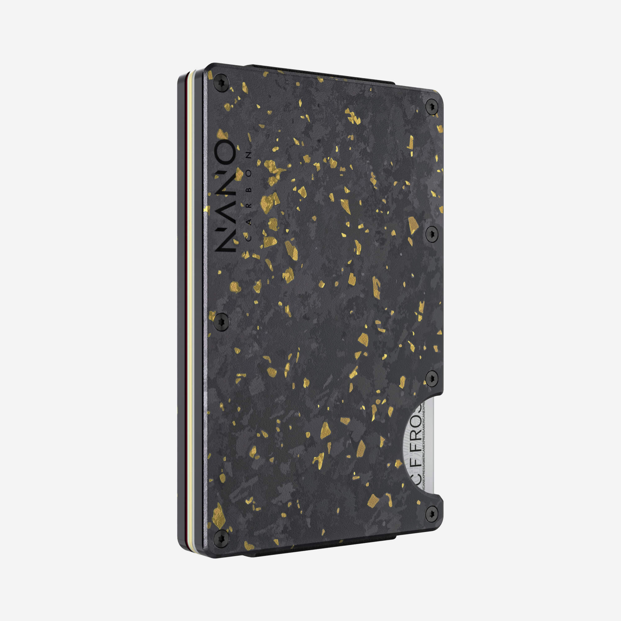 Personalised Cash Strap Wallet (Nero/Oro) Everyday Bundle