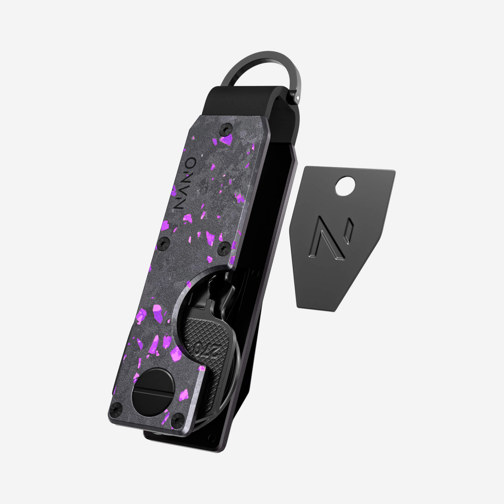 Personalised Key Case (Nero/Viola)