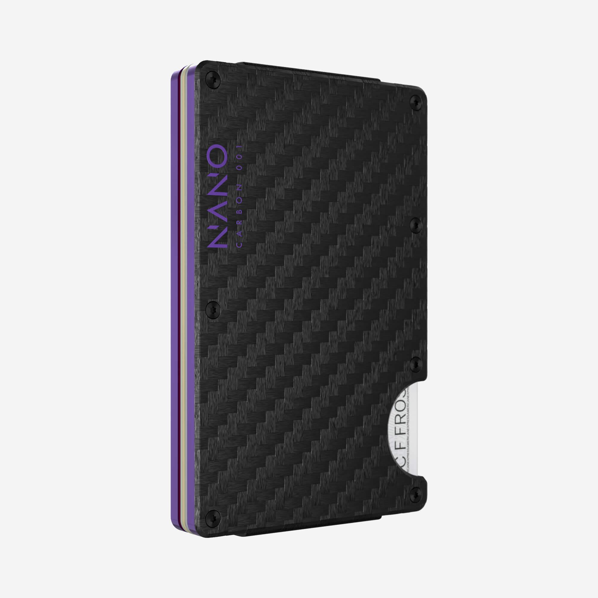 001 Money Clip Wallet (Stealth Black/Nebula Purple)