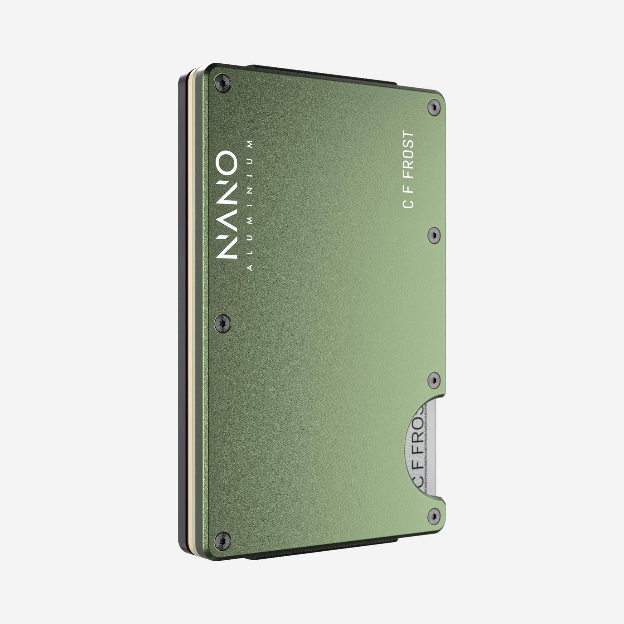 Personalised AirTag Money Clip Wallet (Heritage Green)