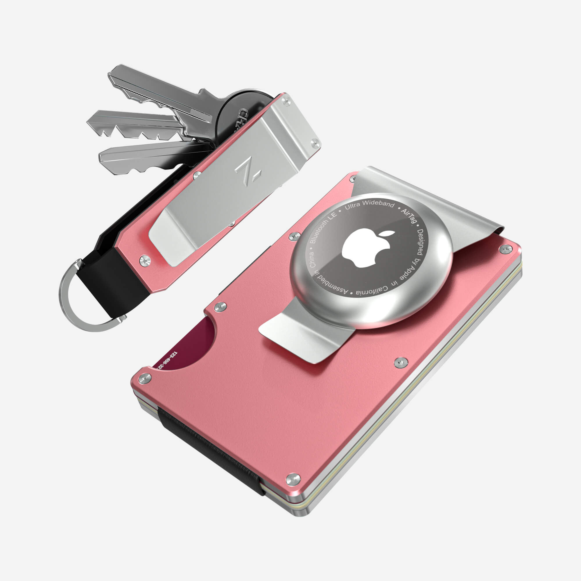 AirTag Money Clip Wallet (Sunset Blush) Everyday Bundle