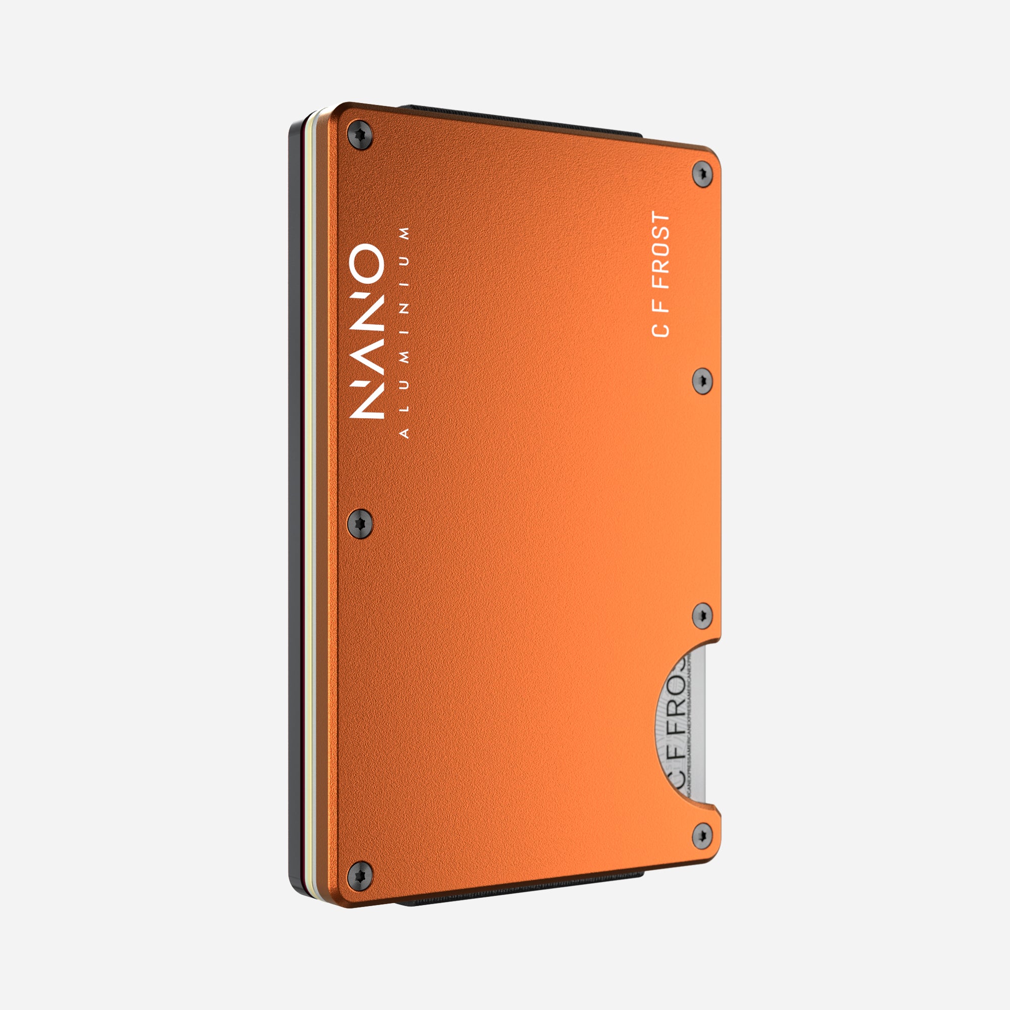 Personalised AirTag Cash Strap Wallet (Ventura Orange)
