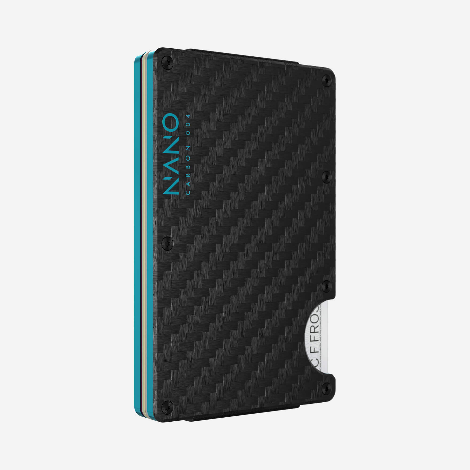 004 Cash Strap Wallet (Stealth Black/Miami Blue)