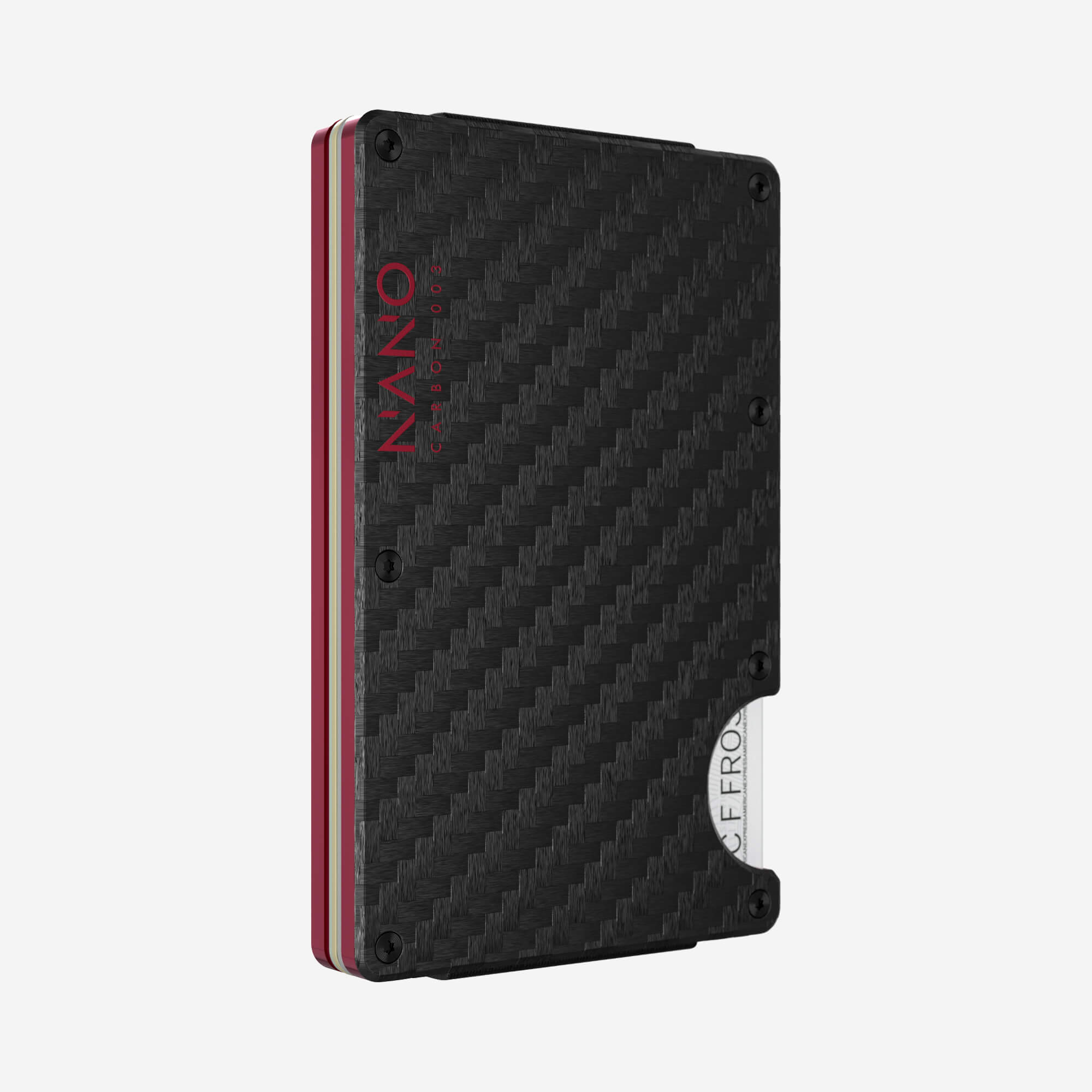 003 Money Clip Wallet (Stealth Black/Volcano Red)