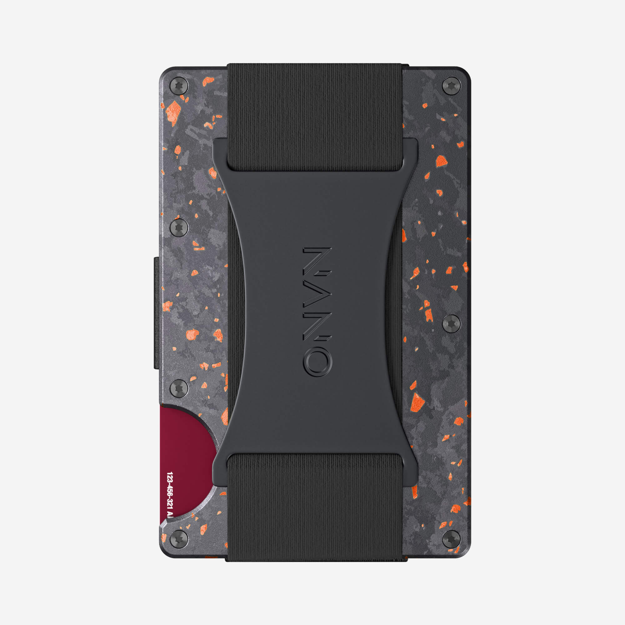 Cash Strap Wallet (Nero/Arancione)