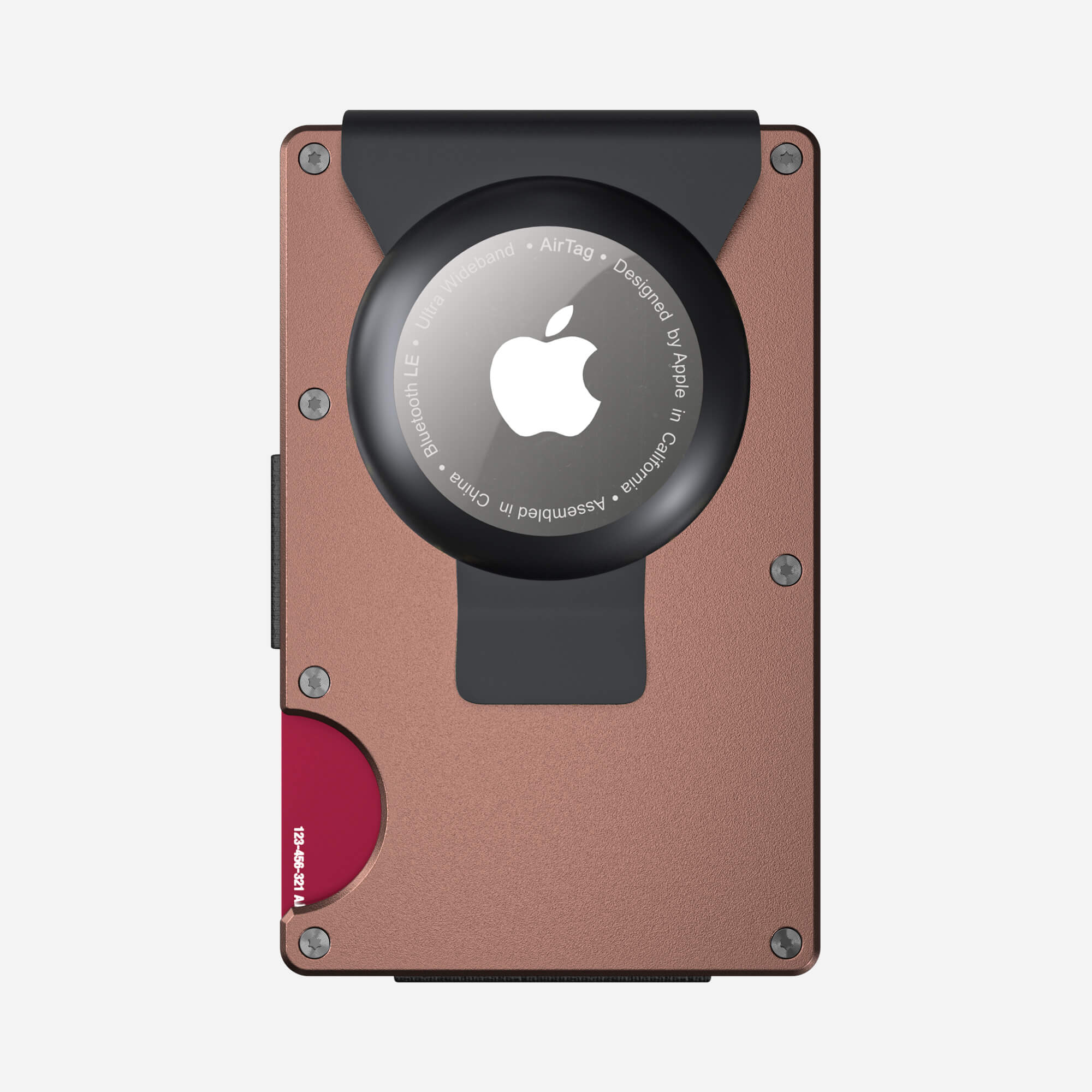 Personalised AirTag Money Clip Wallet (Sonic Copper) Essential Bundle