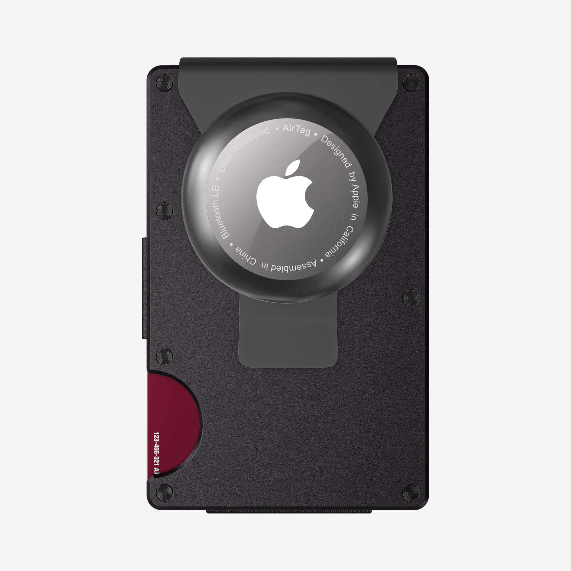 Personalised AirTag Money Clip Wallet (Phantom Black) Essential Bundle